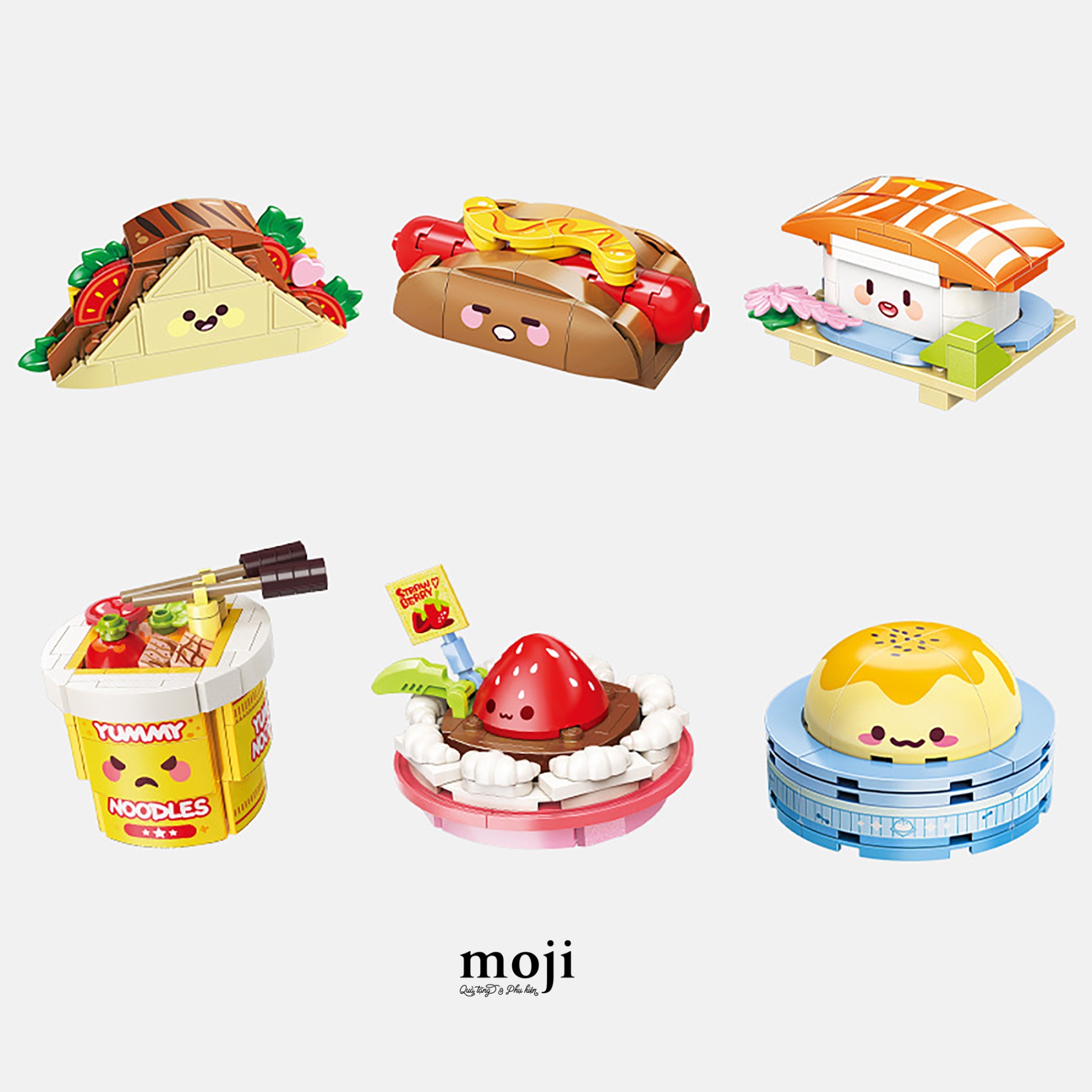 Đồ chơi xếp hình Fast food biểu cảm