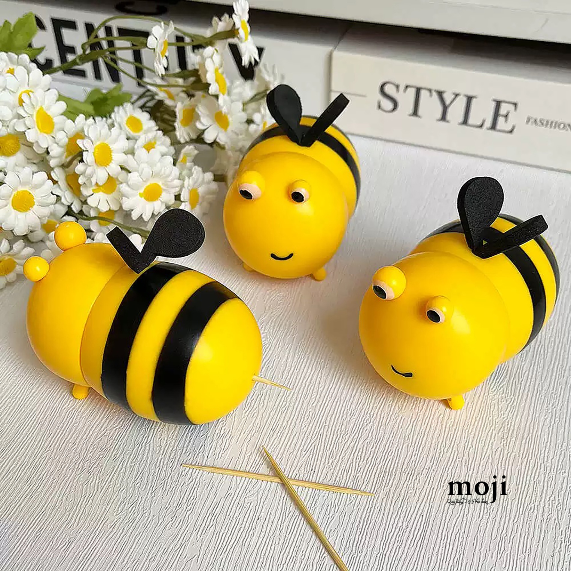 Đựng tăm Happy bee chú ong có cánh 4x7x8