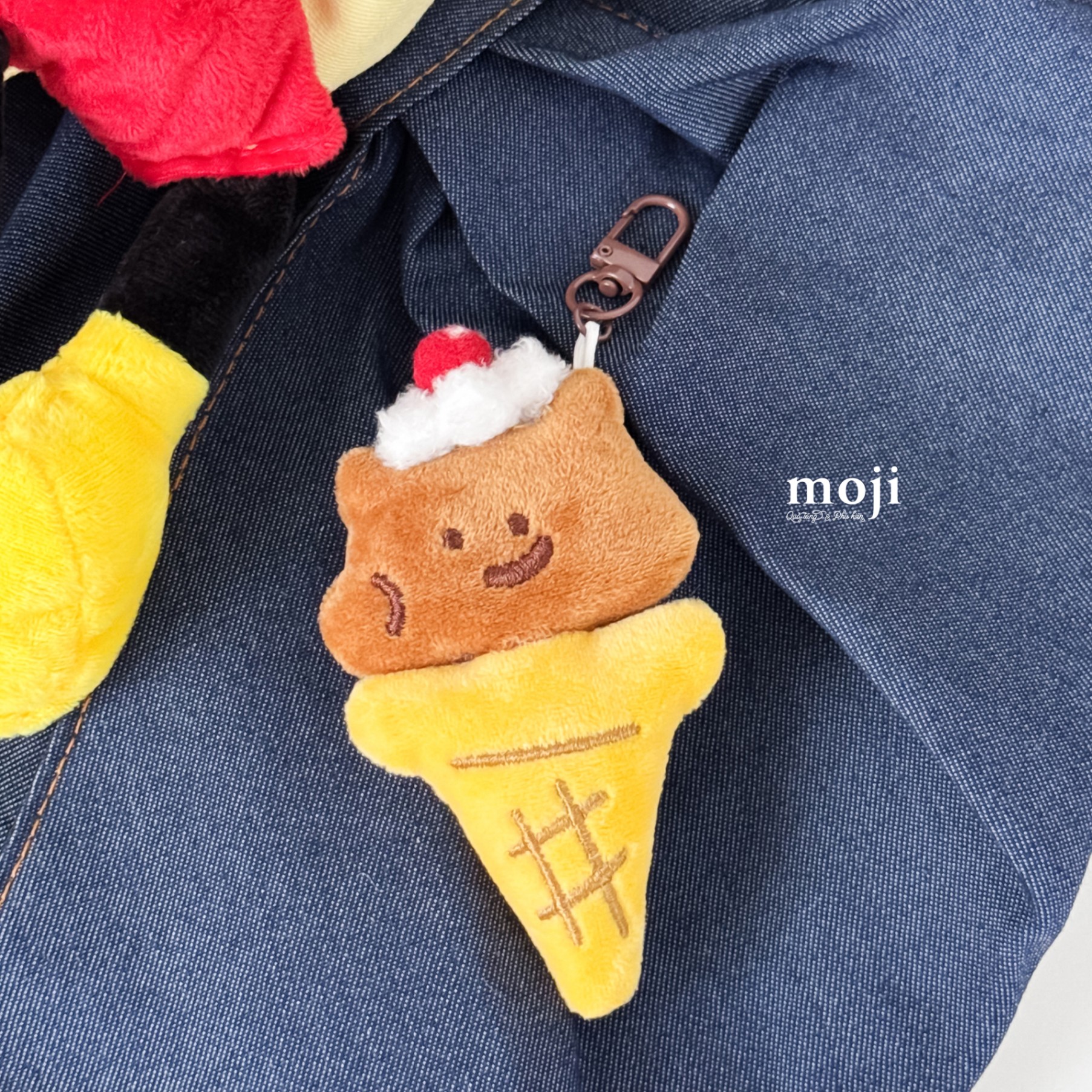 Móc khóa nhồi bông Happy baby bear ice cream