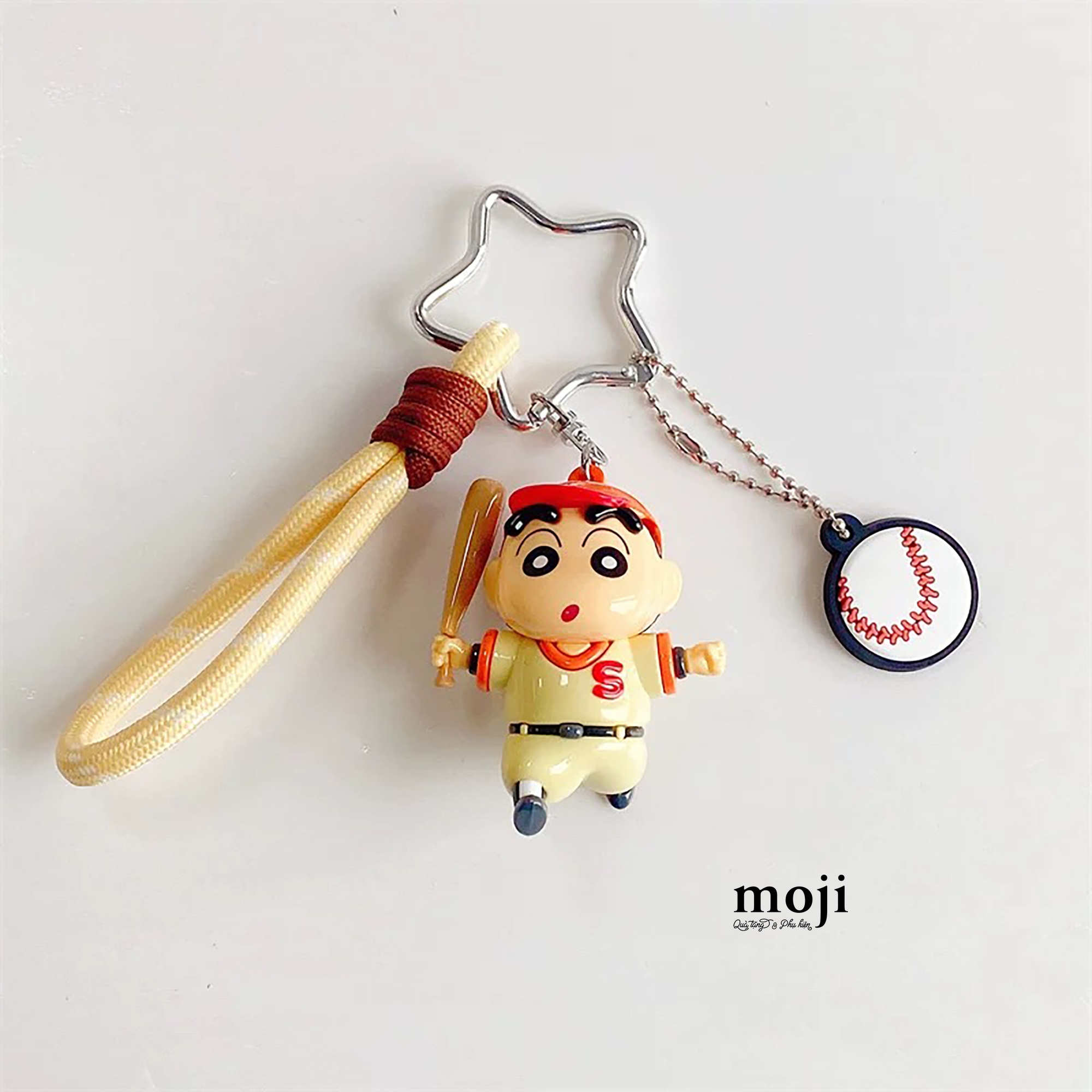 Móc khóa MJ Shinchan cầu thủ bóng chày