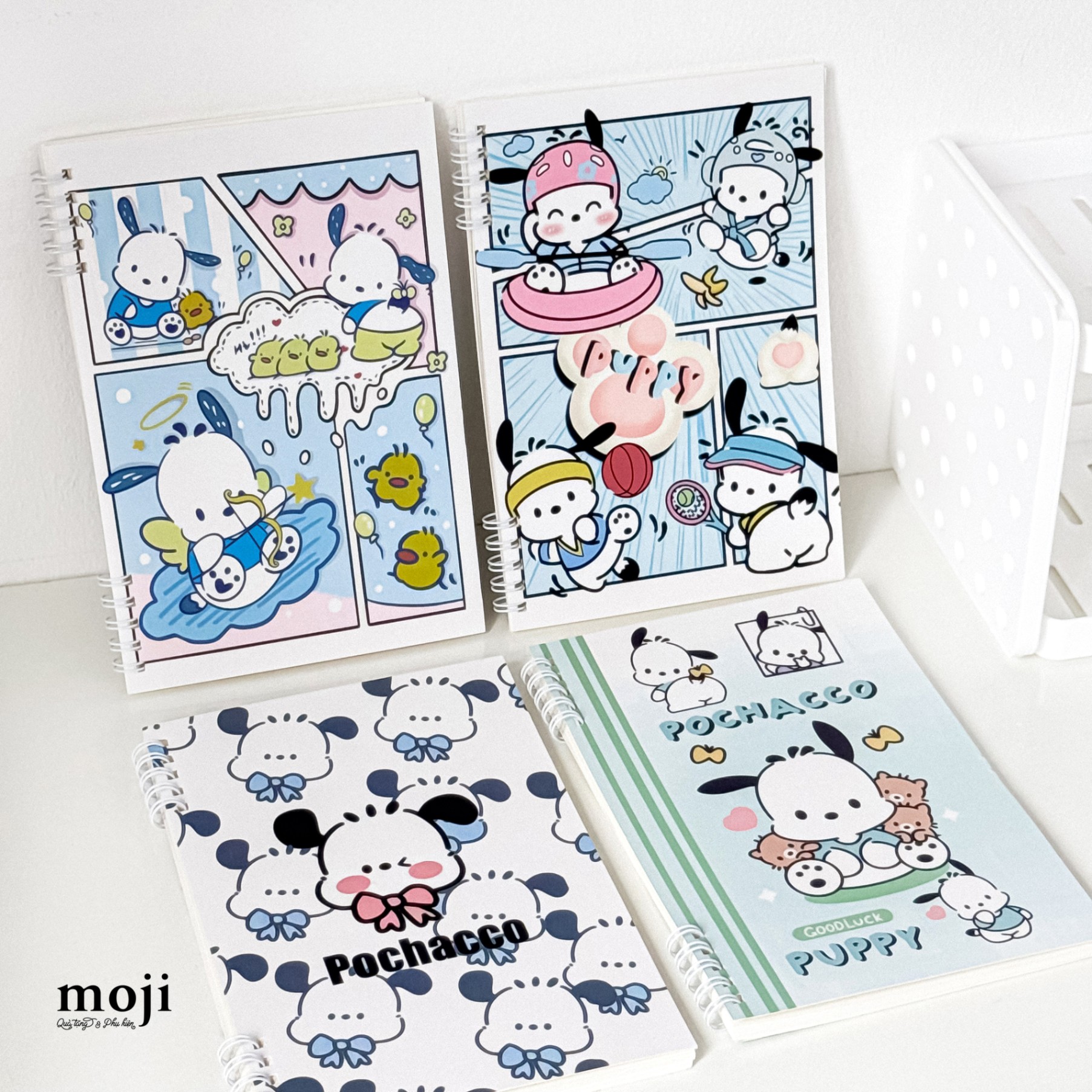 Sổ vở lò xo MJ Sanrio family Pochacco happy story 14x20