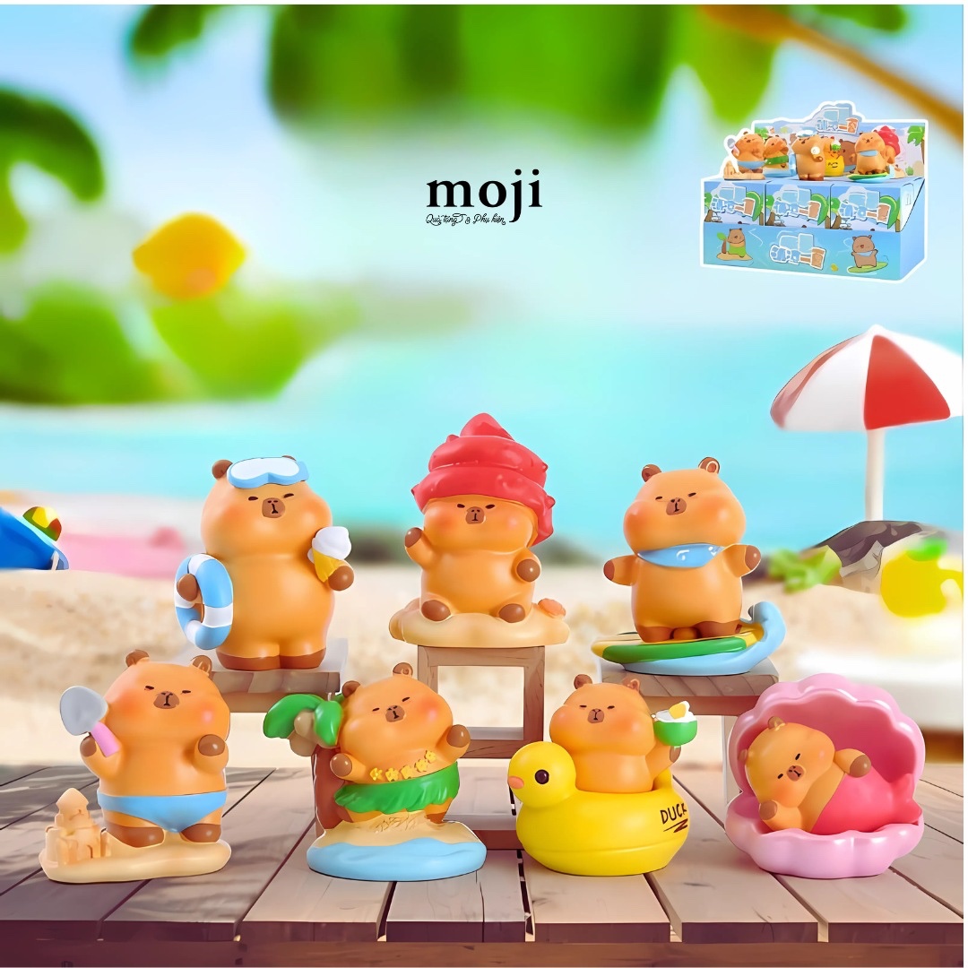 Blindbox tượng Capybara summer time