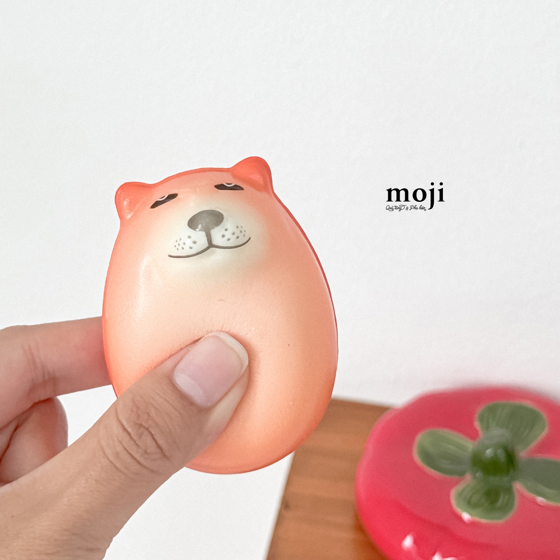 Squishy MJ Cute dog dáng quả trứng có tai 7cm