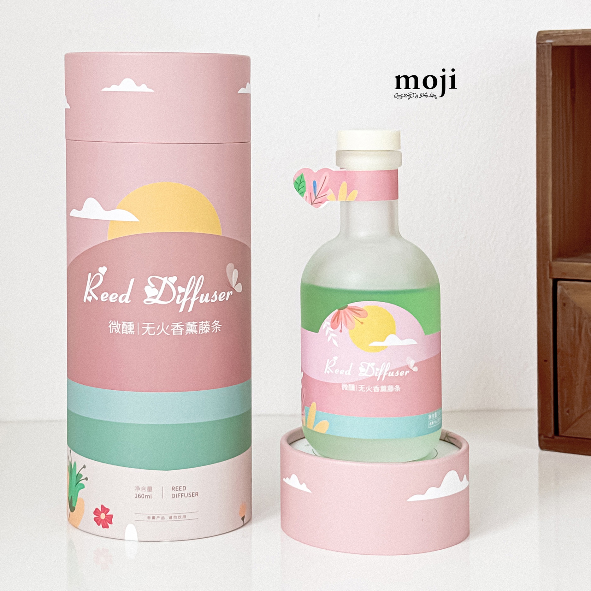 Bộ tinh dầu khuếch tán Sun mặt trời with white tea 160ml