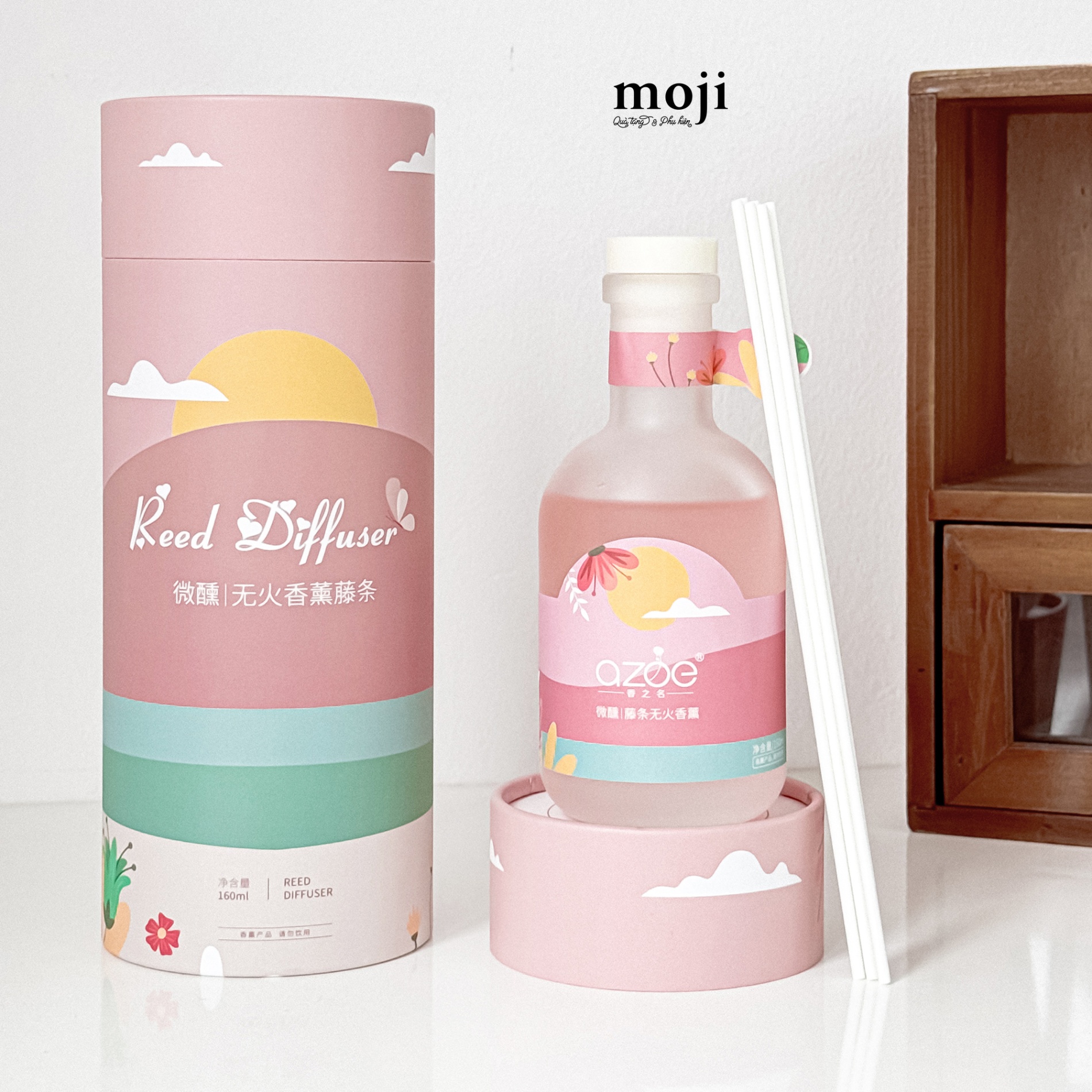 Bộ tinh dầu khuếch tán Sun mặt trời with peach oolong 160ml