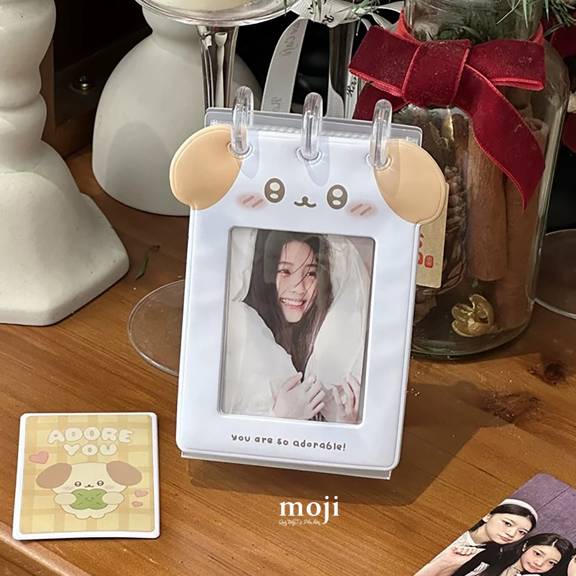 Album ảnh đựng card để bàn Square cute dog you are so adorable 8x14
