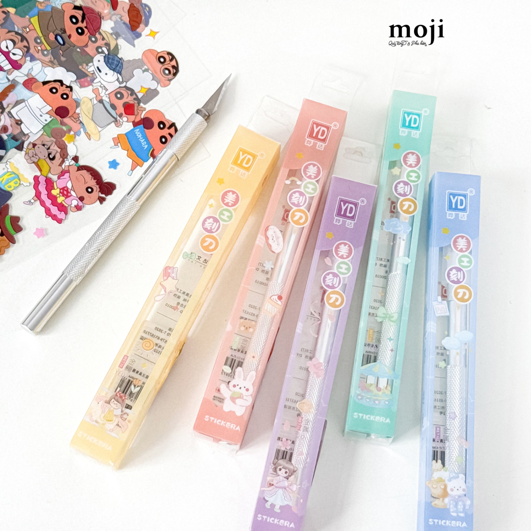 Dụng cụ rọc giấy kèm cắt tape Little girl rabbit rainbow vòng xoay ngựa gỗ