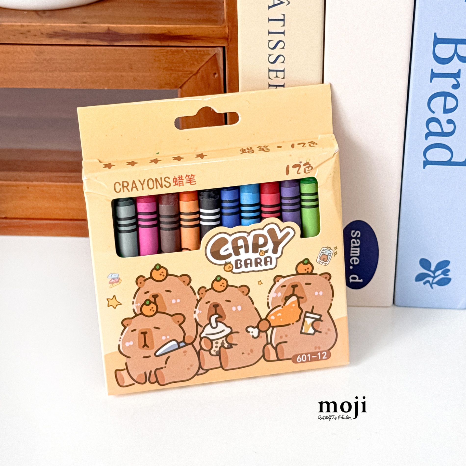 Bút màu sáp Capybara fruit yummy set12