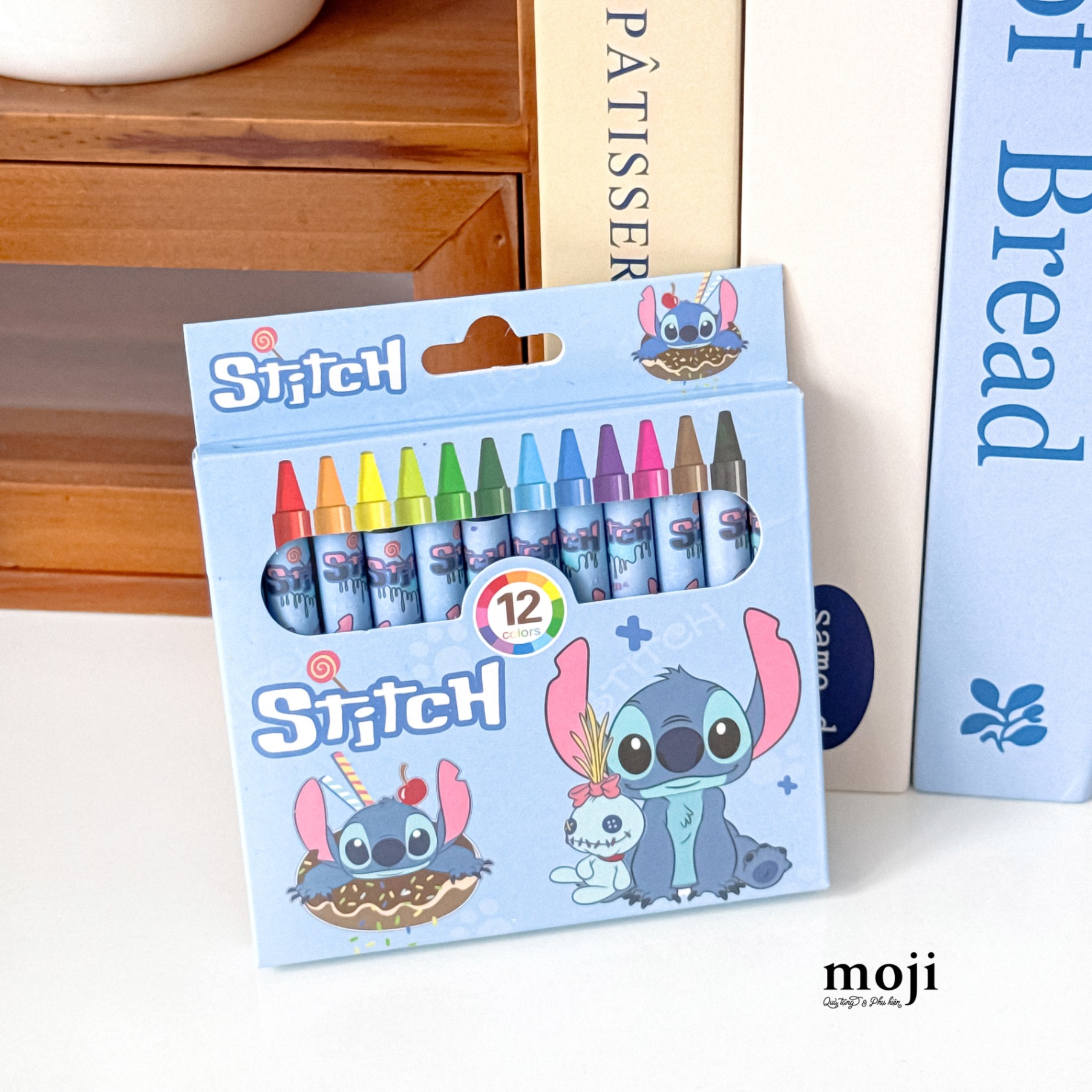 Bút màu sáp Stitch friend donut set12