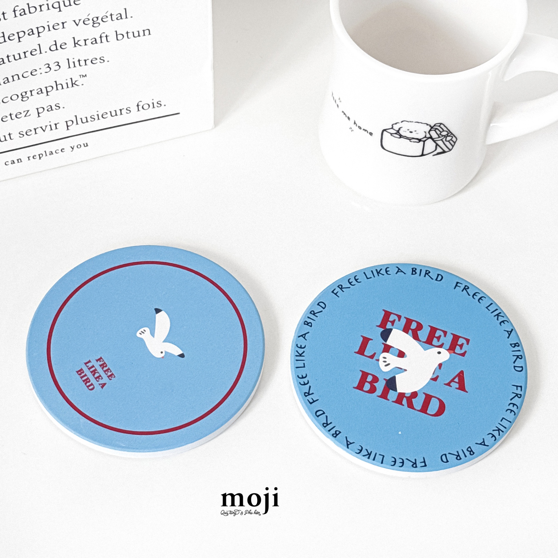Lót cốc Free like a bird 10cm