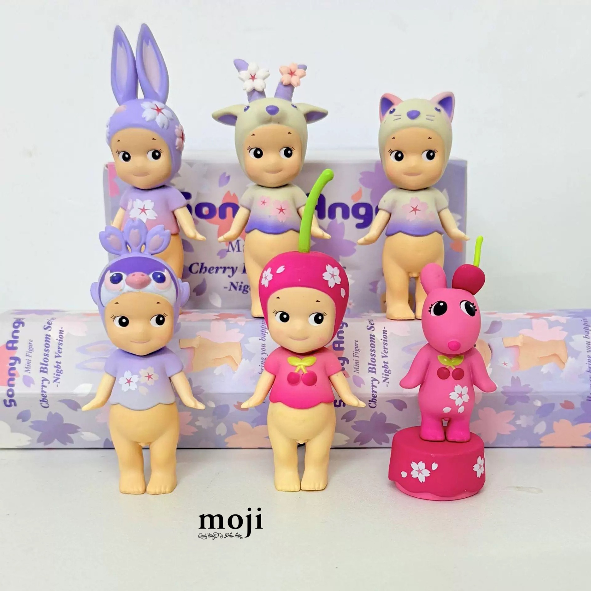 Blindbox tượng unoff Sonny Angel Cherry Blossom Series night version