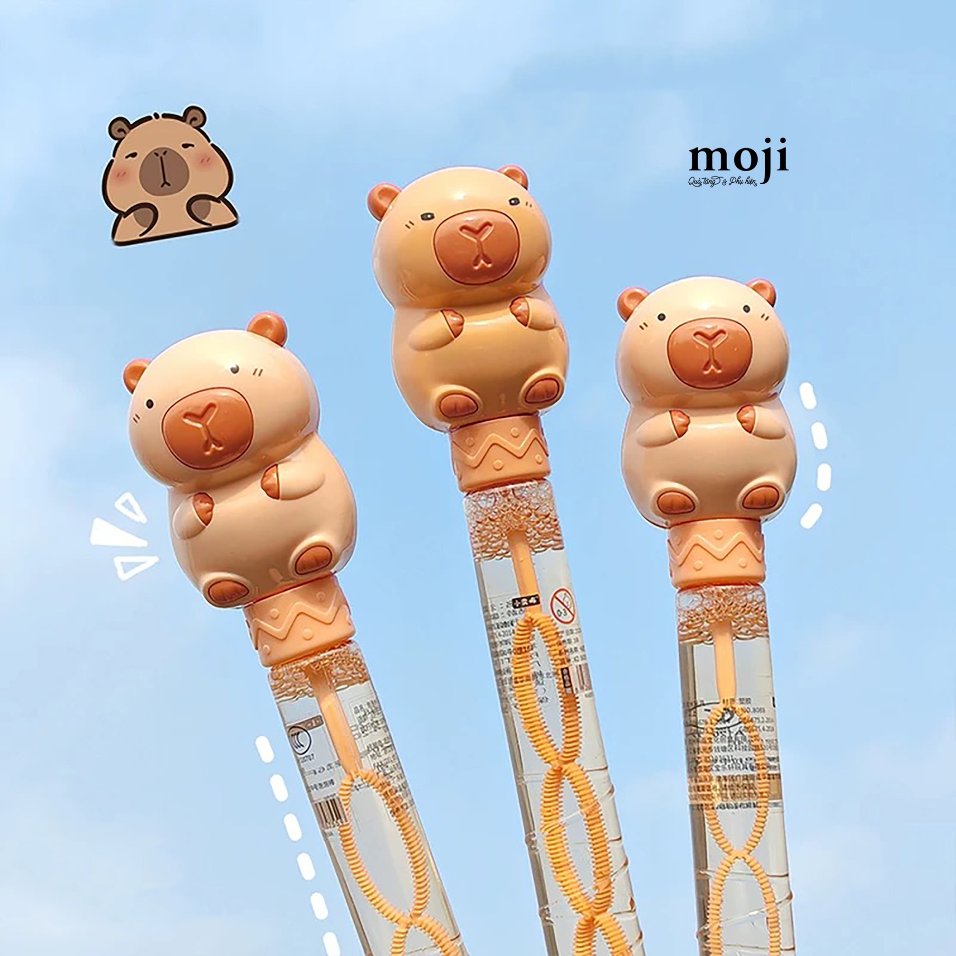 Đồ chơi thổi bong bóng Capybara béo ngồi