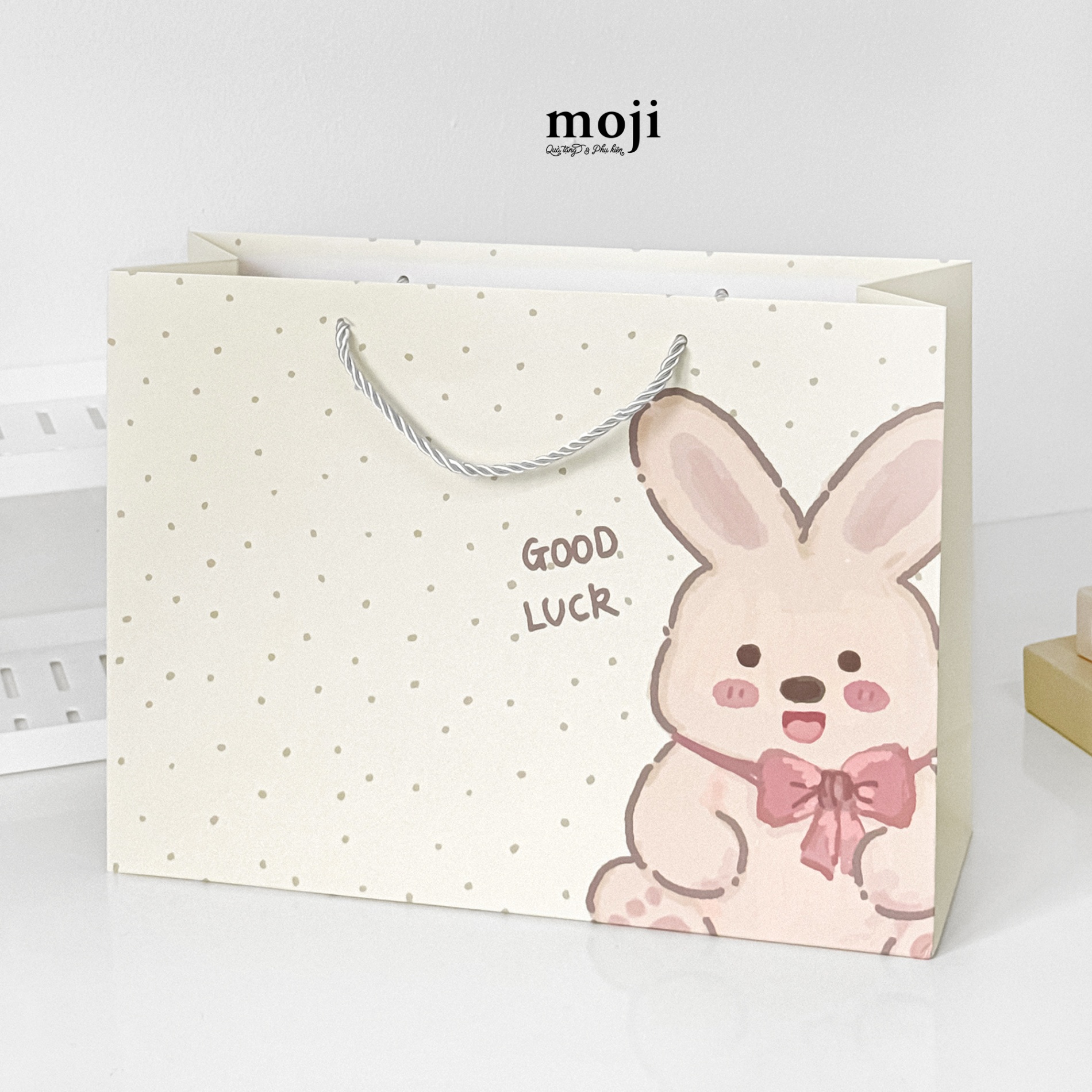 Bao túi quà Baby bear rabbit bow fruit flower 11x25x32