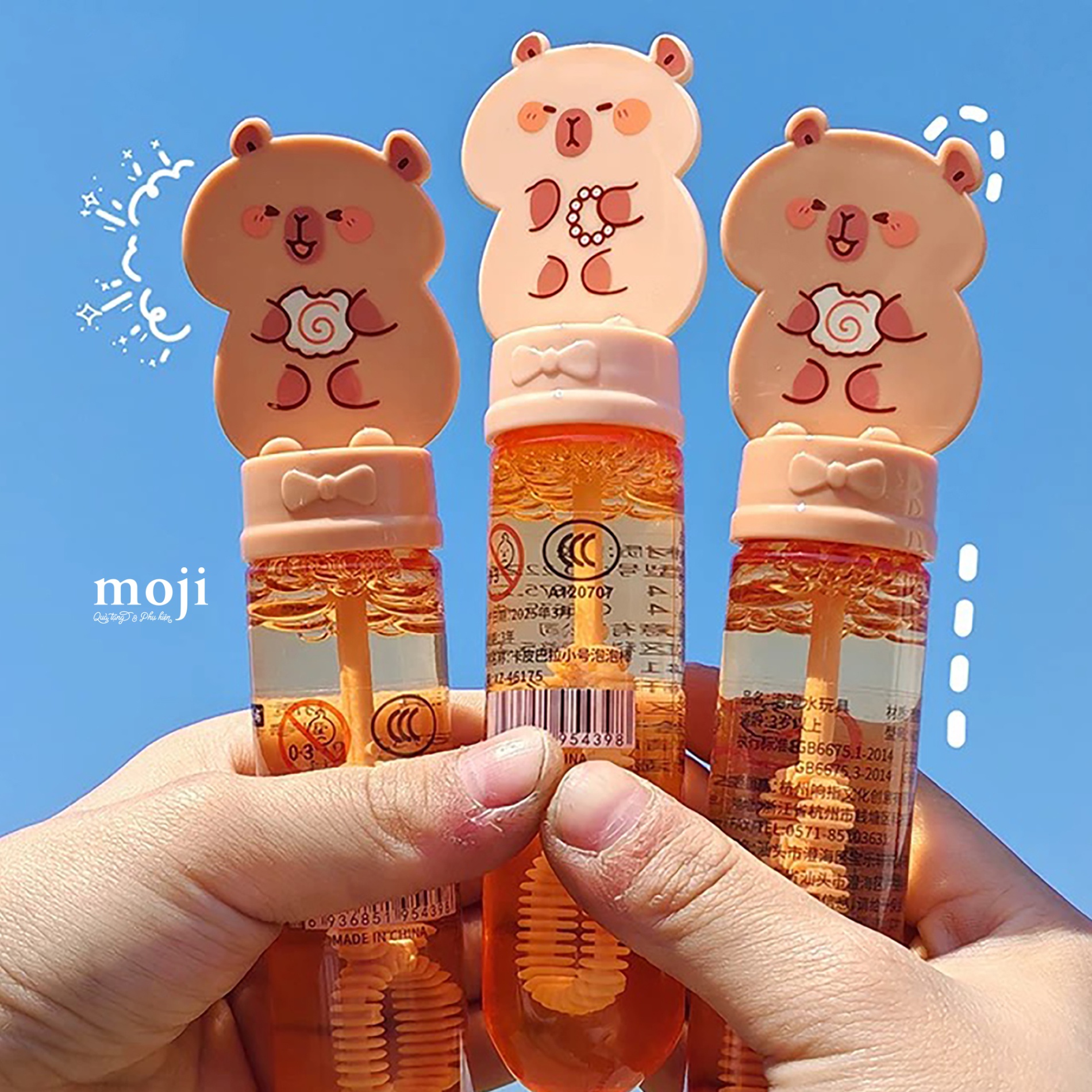 Đồ chơi thổi bong bóng mini Capybara yummy tịnh tâm