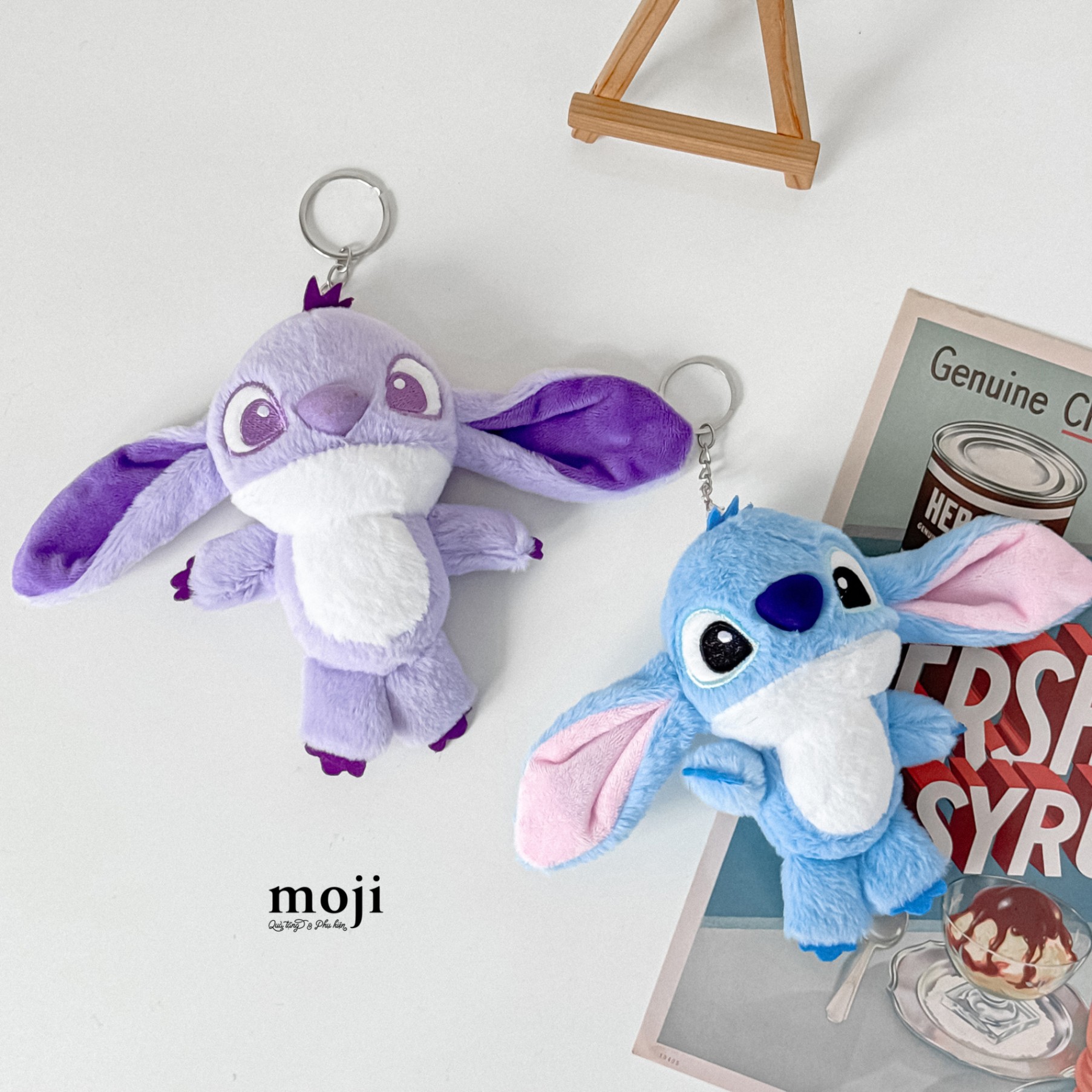Móc khóa nhồi bông Stitch basic đứng