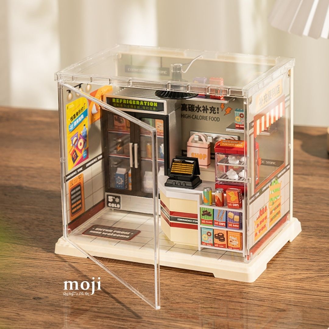 Mô hình nhà DIY dollhouse Convenience store 12x15x17