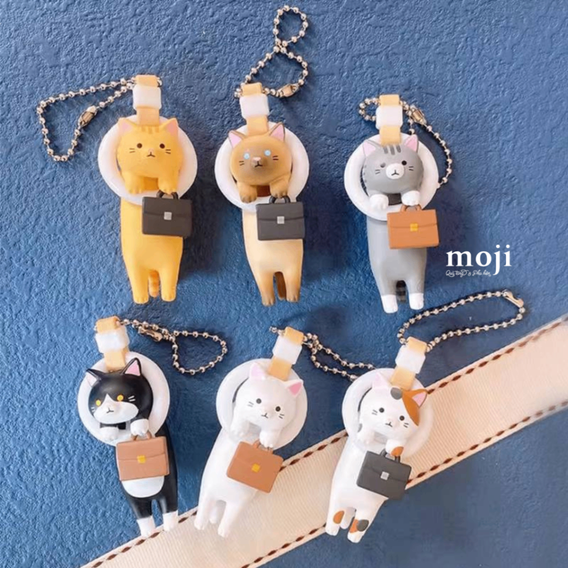 Blindbox móc khóa Cute cat đi làm