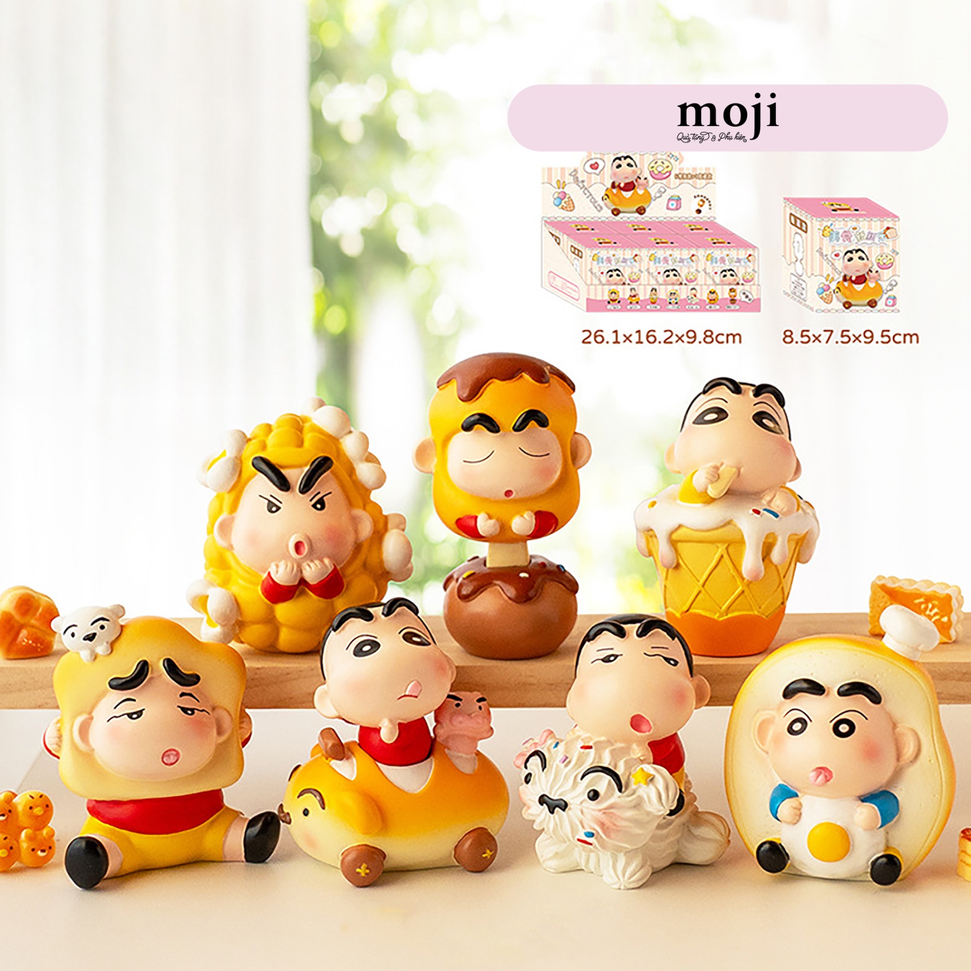 Blindbox tượng unoff Shinchan cosplay sweet food