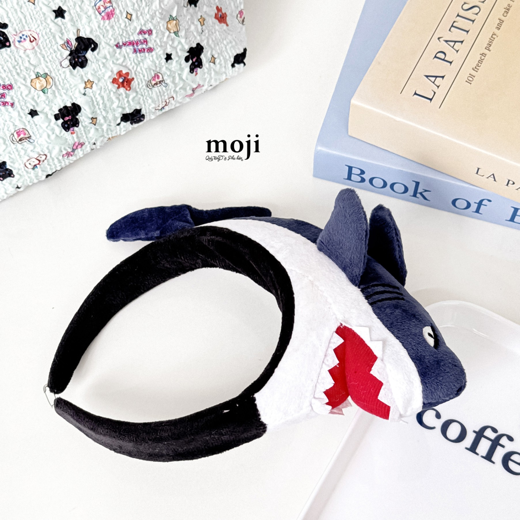 Băng đô bờm Shark cá mập há miệng