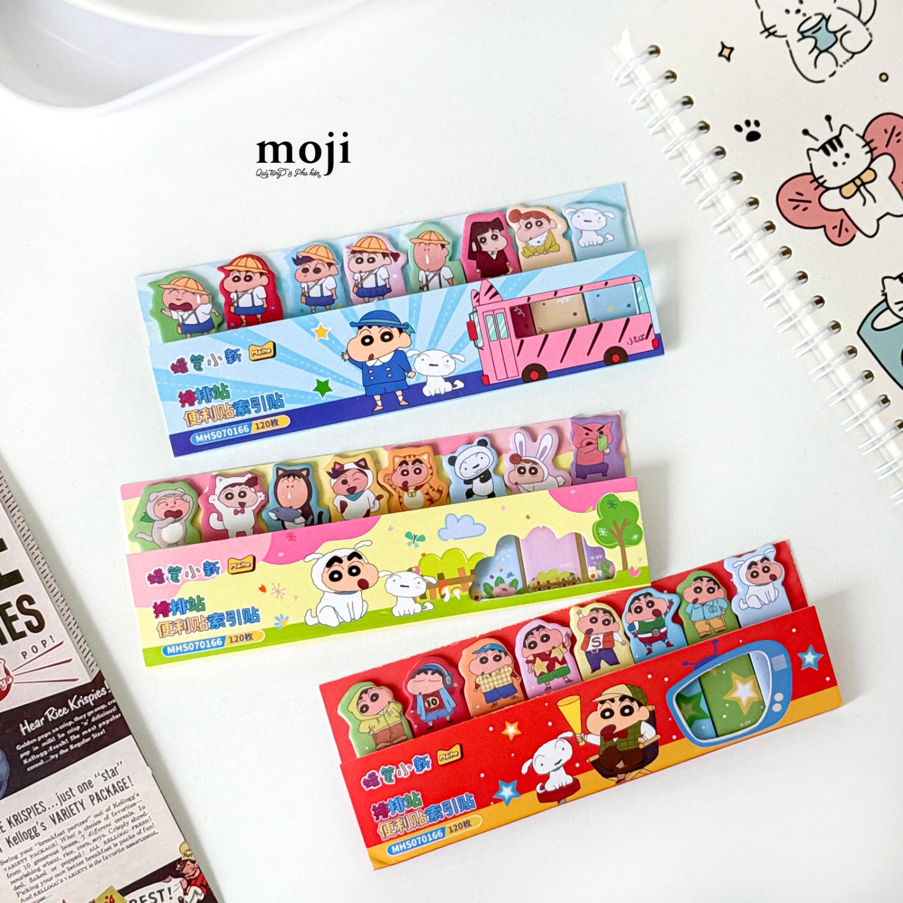 Bookmark MJ note Shinchan nhiều chủ đề