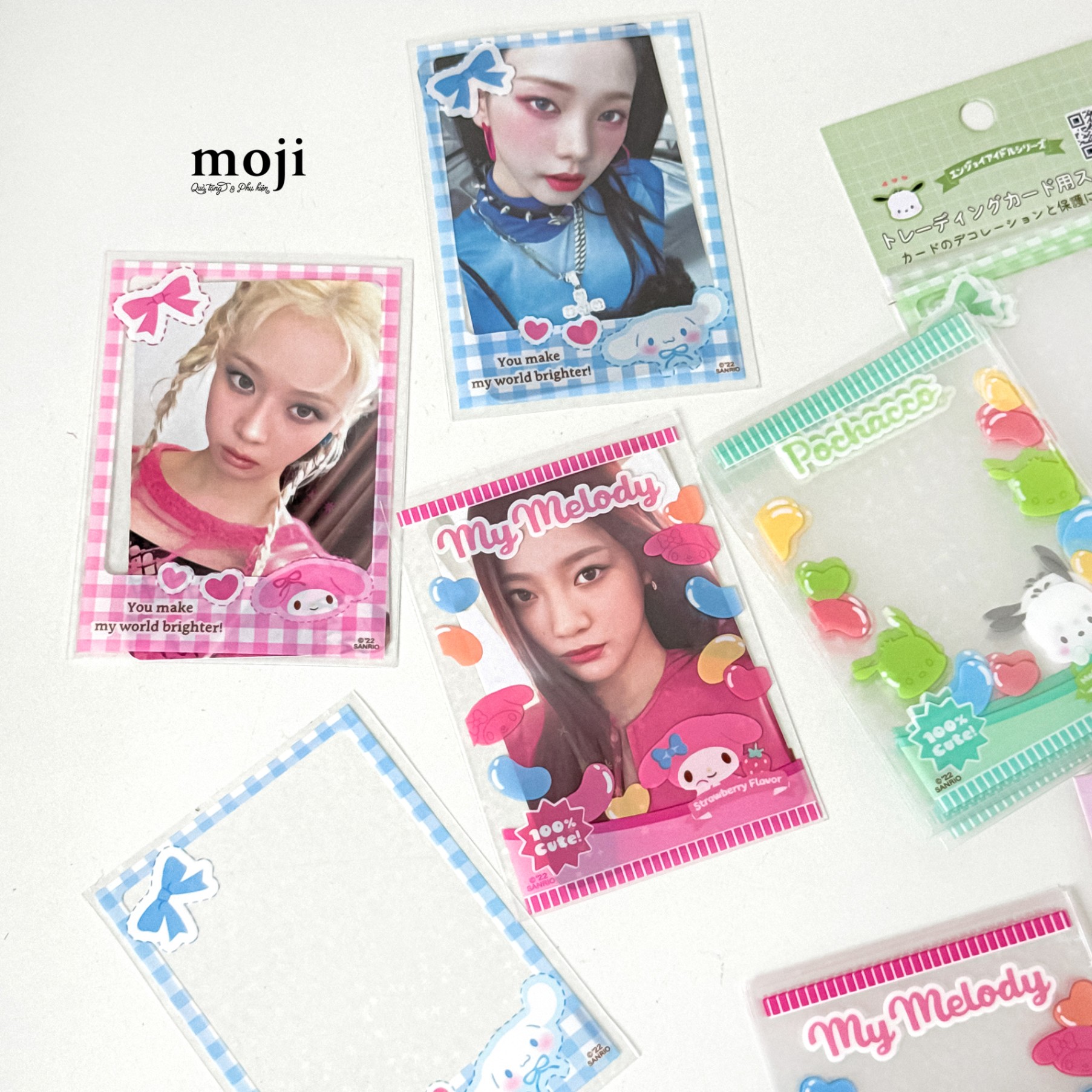 Sleeve đựng card không dán Sanrio family candy you make my world brighter 6,7x9,3 set20