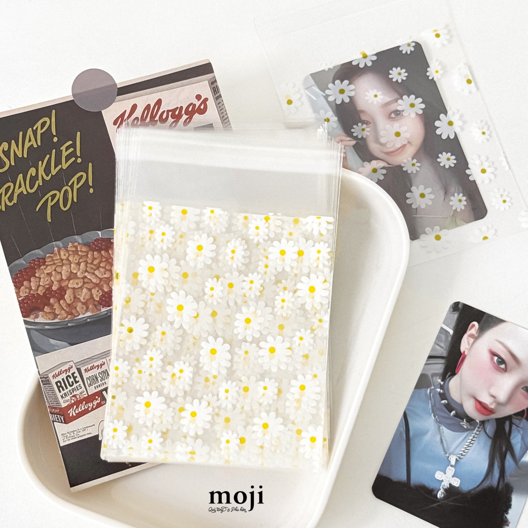 Sleeve đựng card dán Daisy flower 8x10 set50