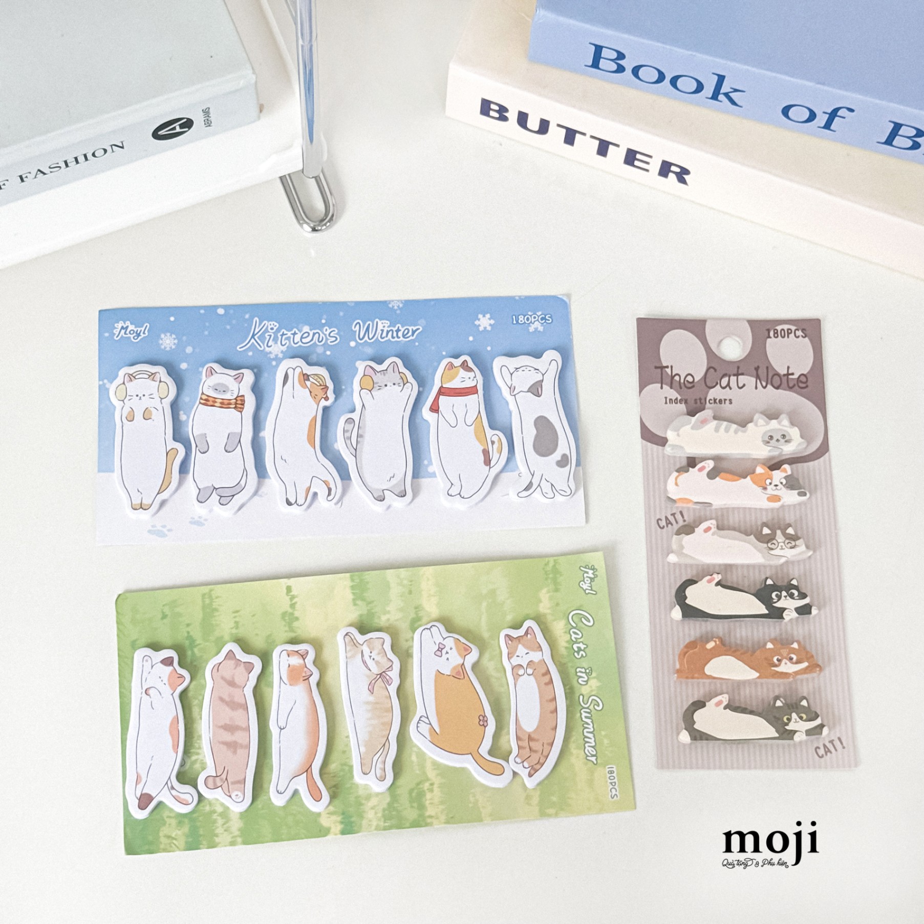 Bookmark MJ note Mèo the cat note