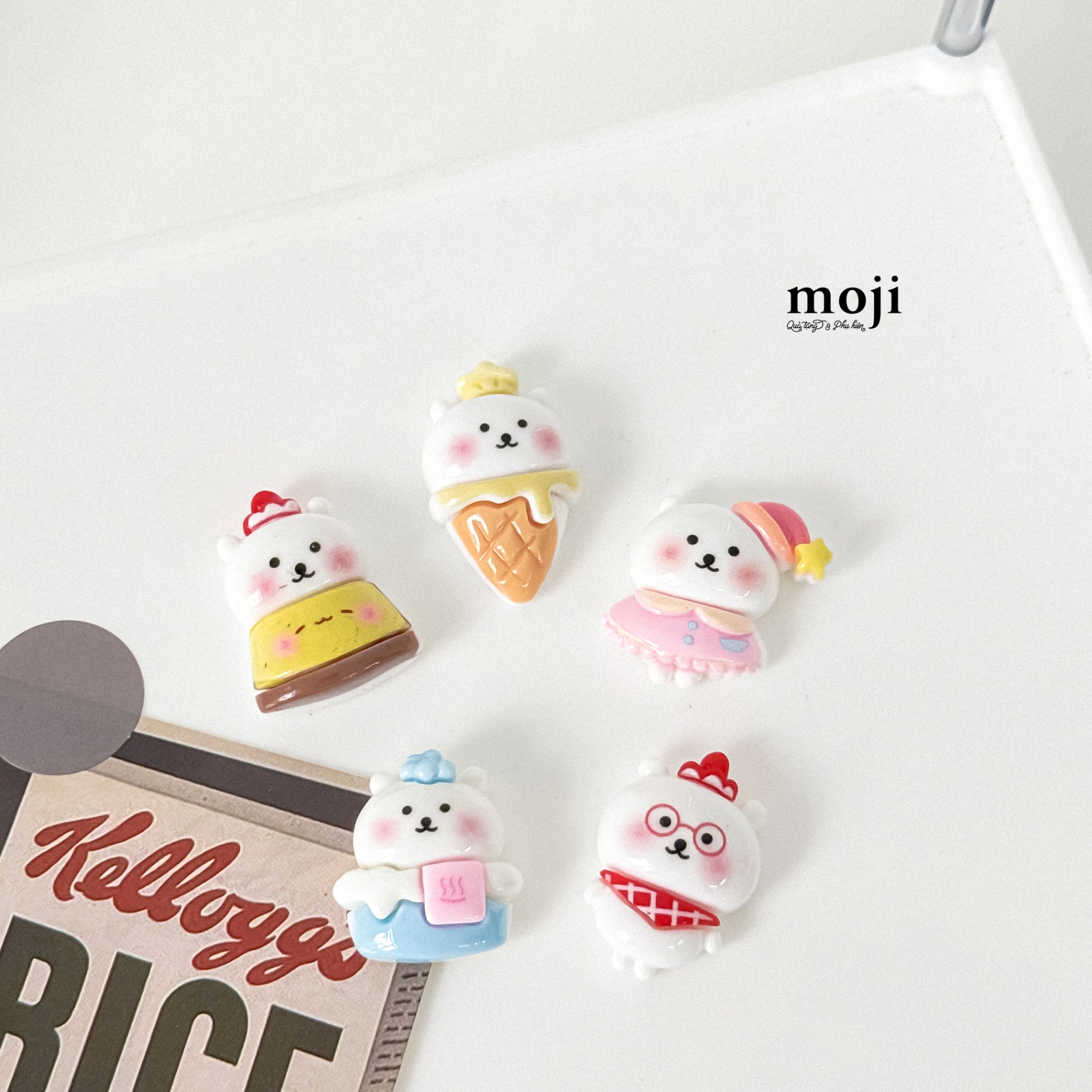 Sticker 3D Baby bear sweet food set6