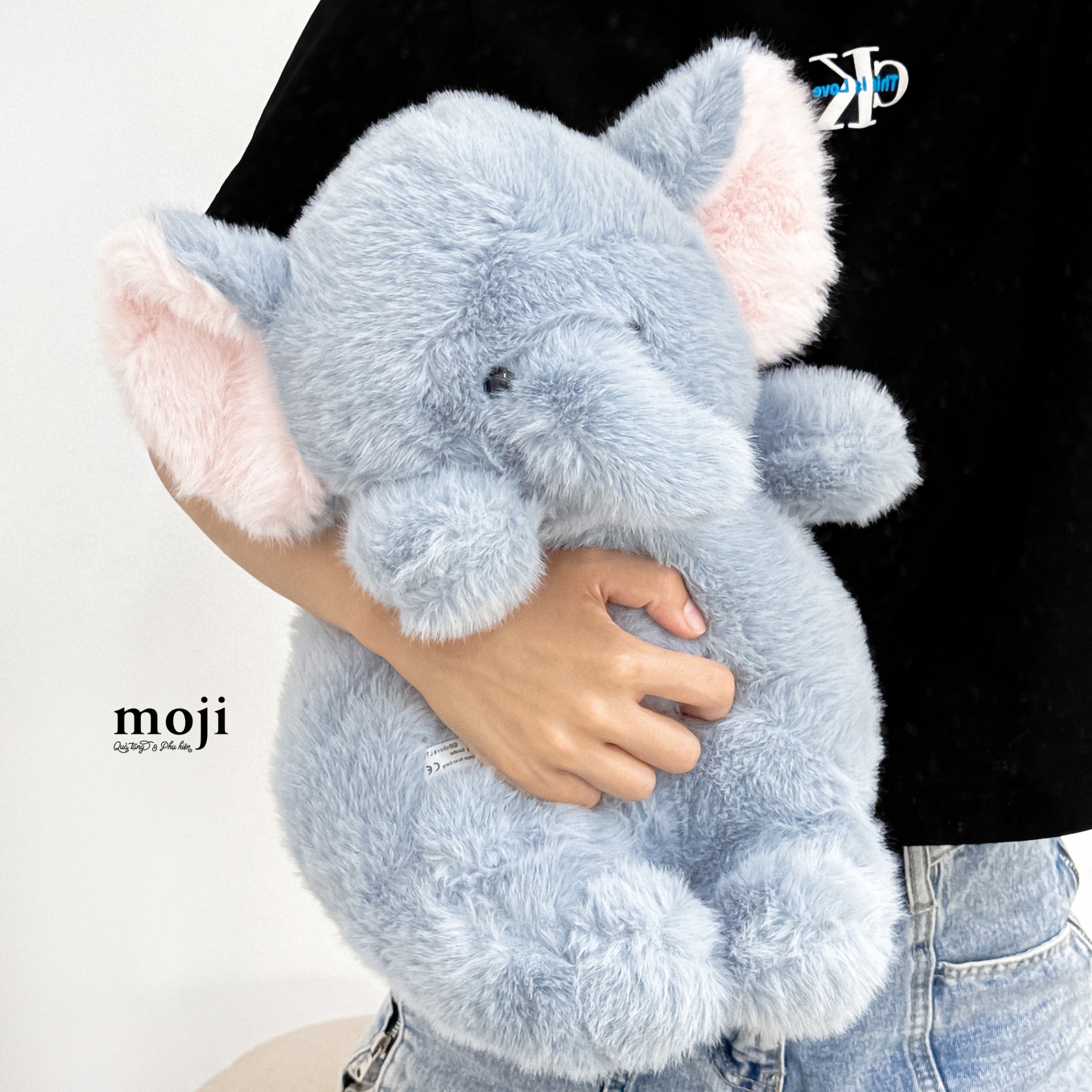 Gấu bông MJ Cute elephant chú voi béo ngồi 40cm