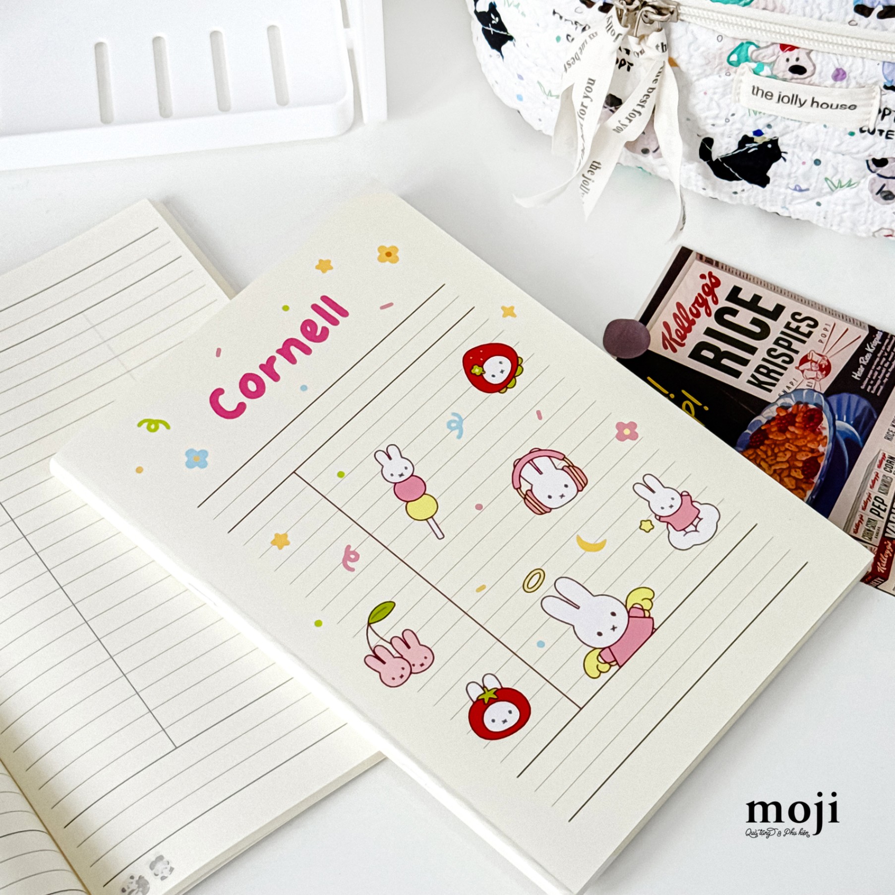 Sổ vở MZHS Cornell Miffy rabbit candy fruit 17x24 200 trang