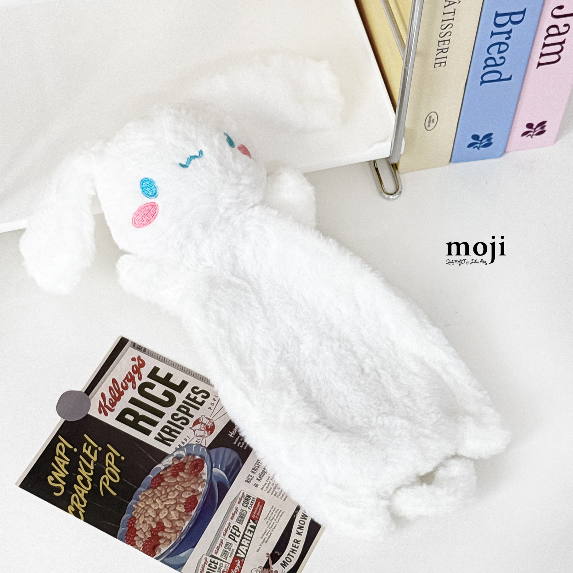 Hộp bút MJ gấu bông Sanrio family Cinnamoroll má hồng nằm 10x22