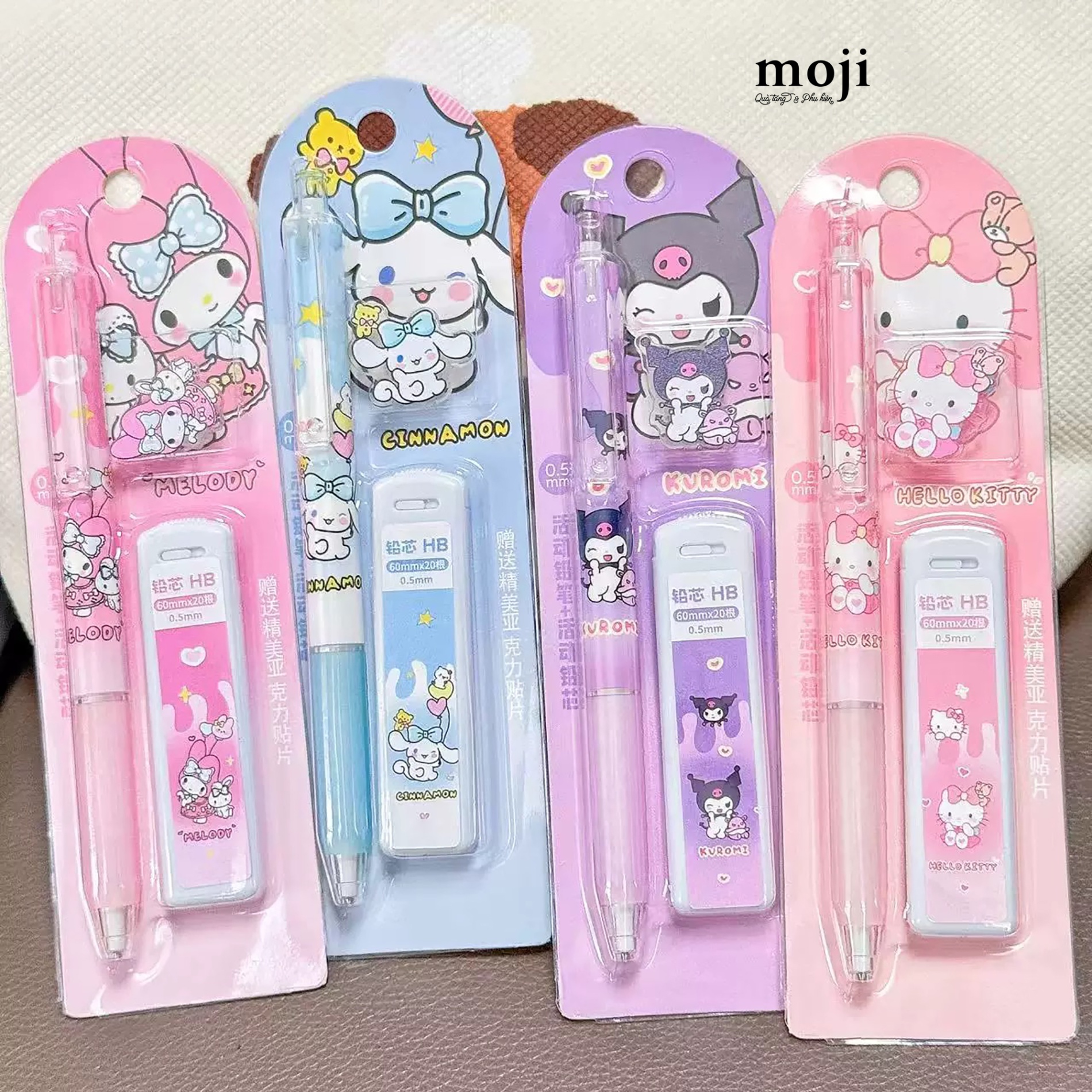 Bút chì kim Sanrio family adorable kèm hộp kim