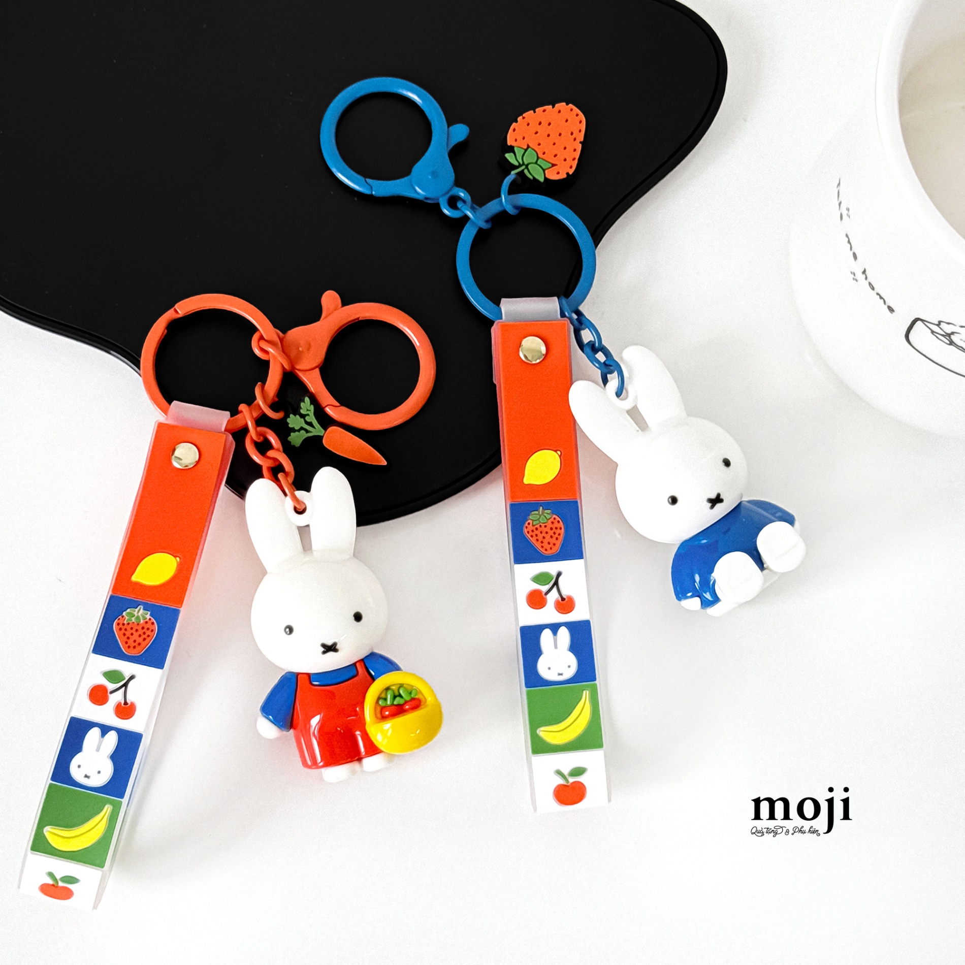 Móc khóa MJ Miffy rabbit fruit carrot