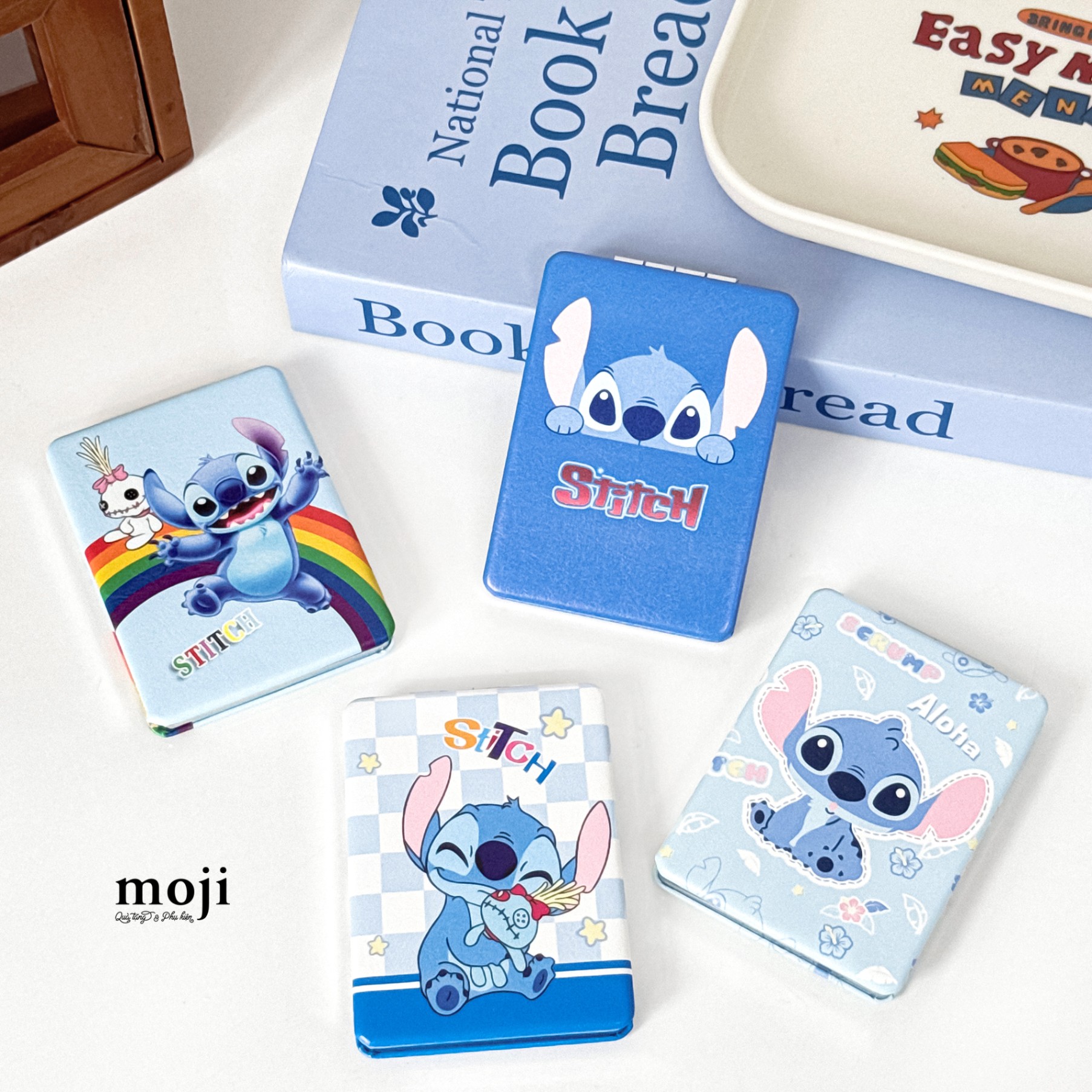 Gương gập chữ nhật Happy Stitch 5x9