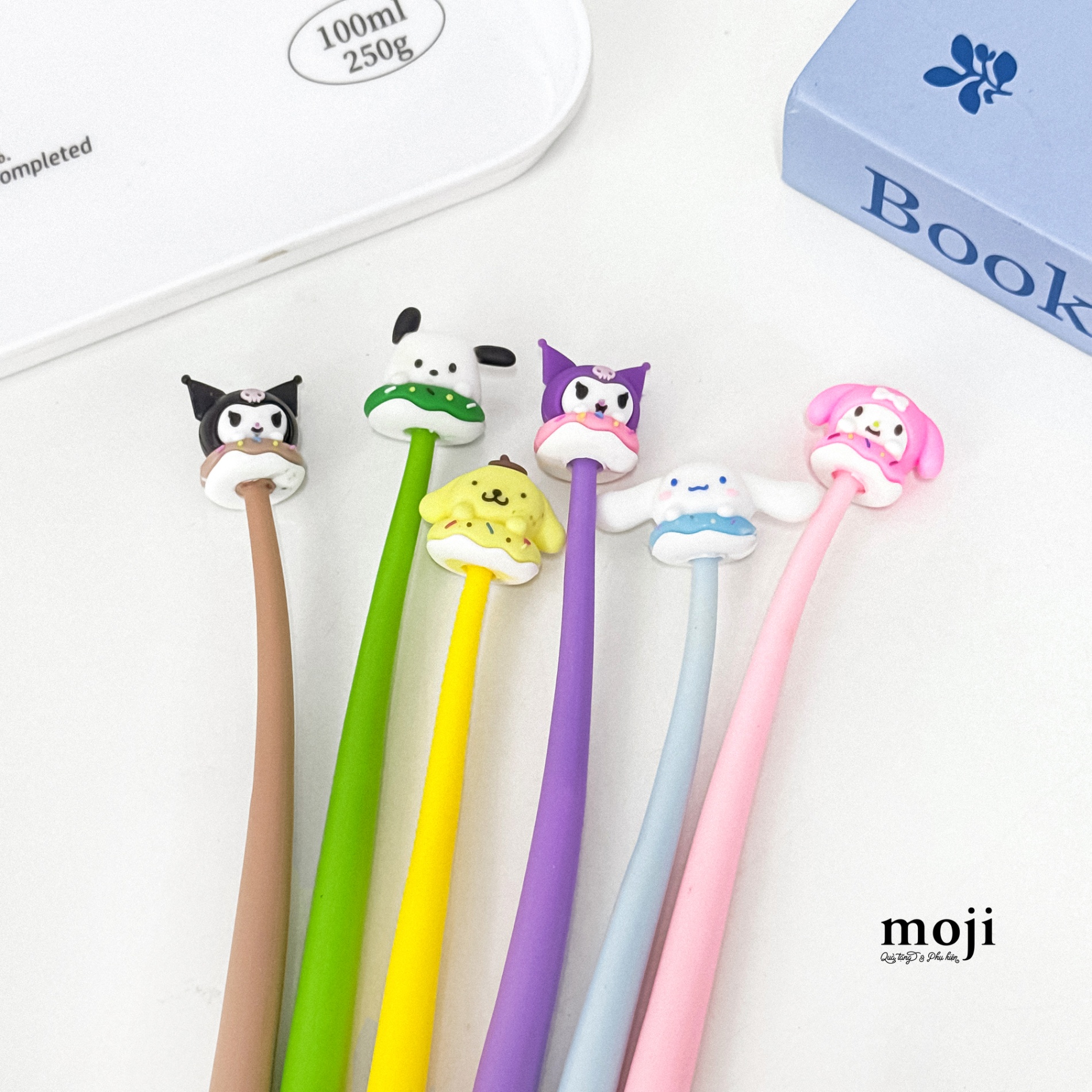 Bút gel mực đen Sanrio family face donut