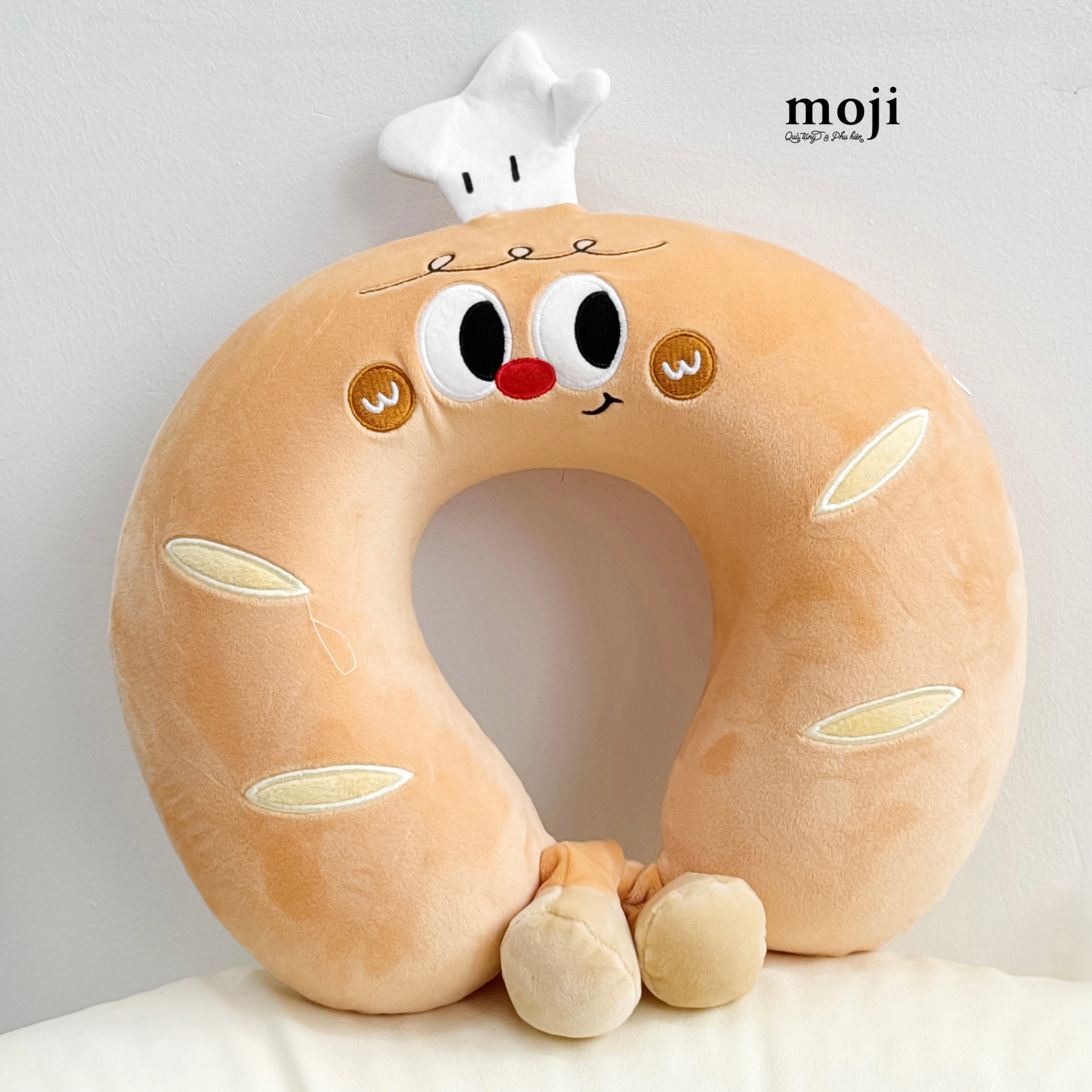 Gấu bông chữ U Bread bánh mì đầu bếp có chân