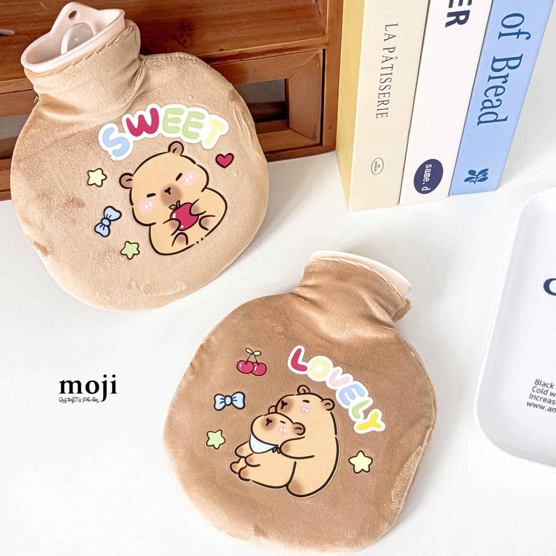 Túi chườm giữ nhiệt bọc vải Capybara lovely sweet 14x18