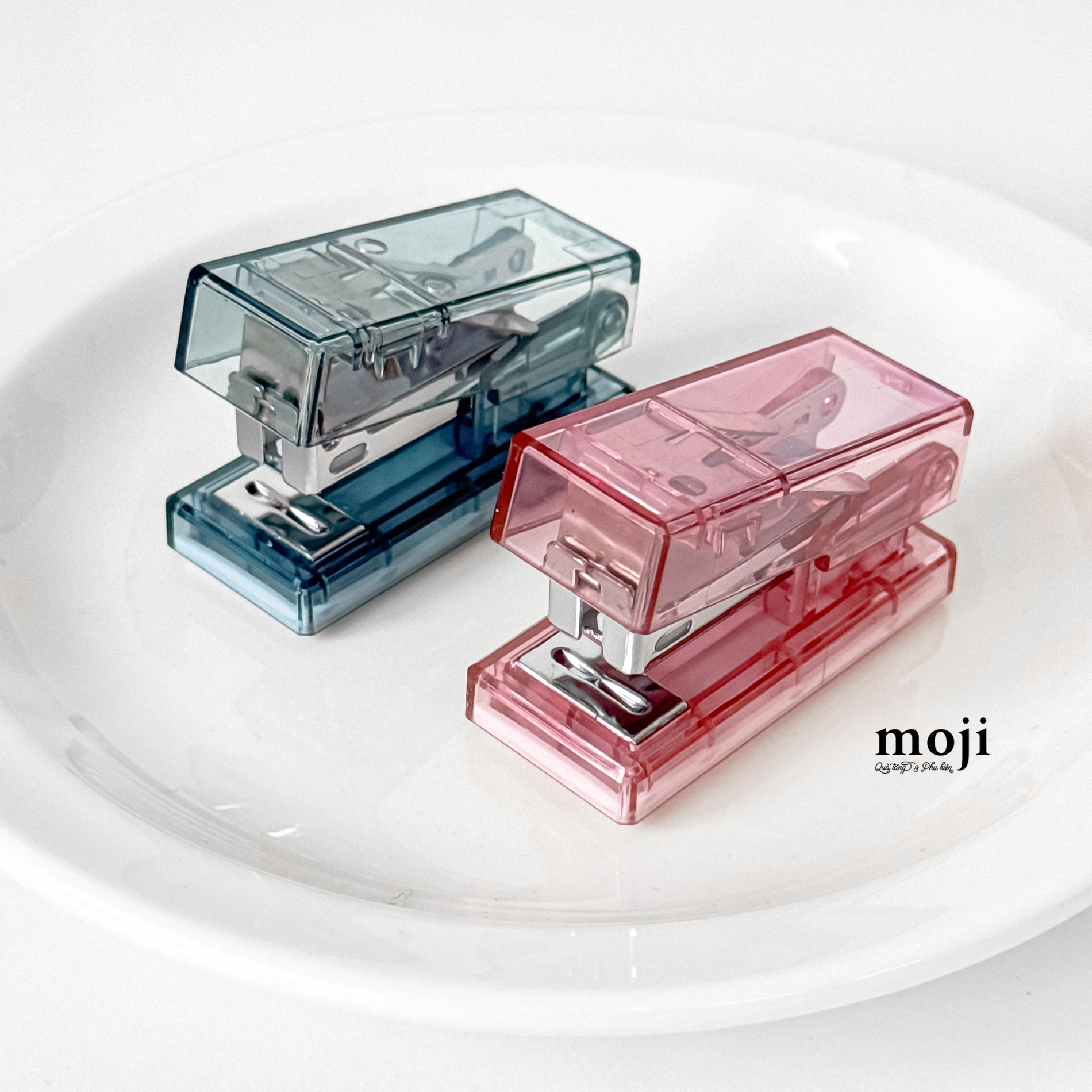 Dập ghim mini Basic màu trong suốt