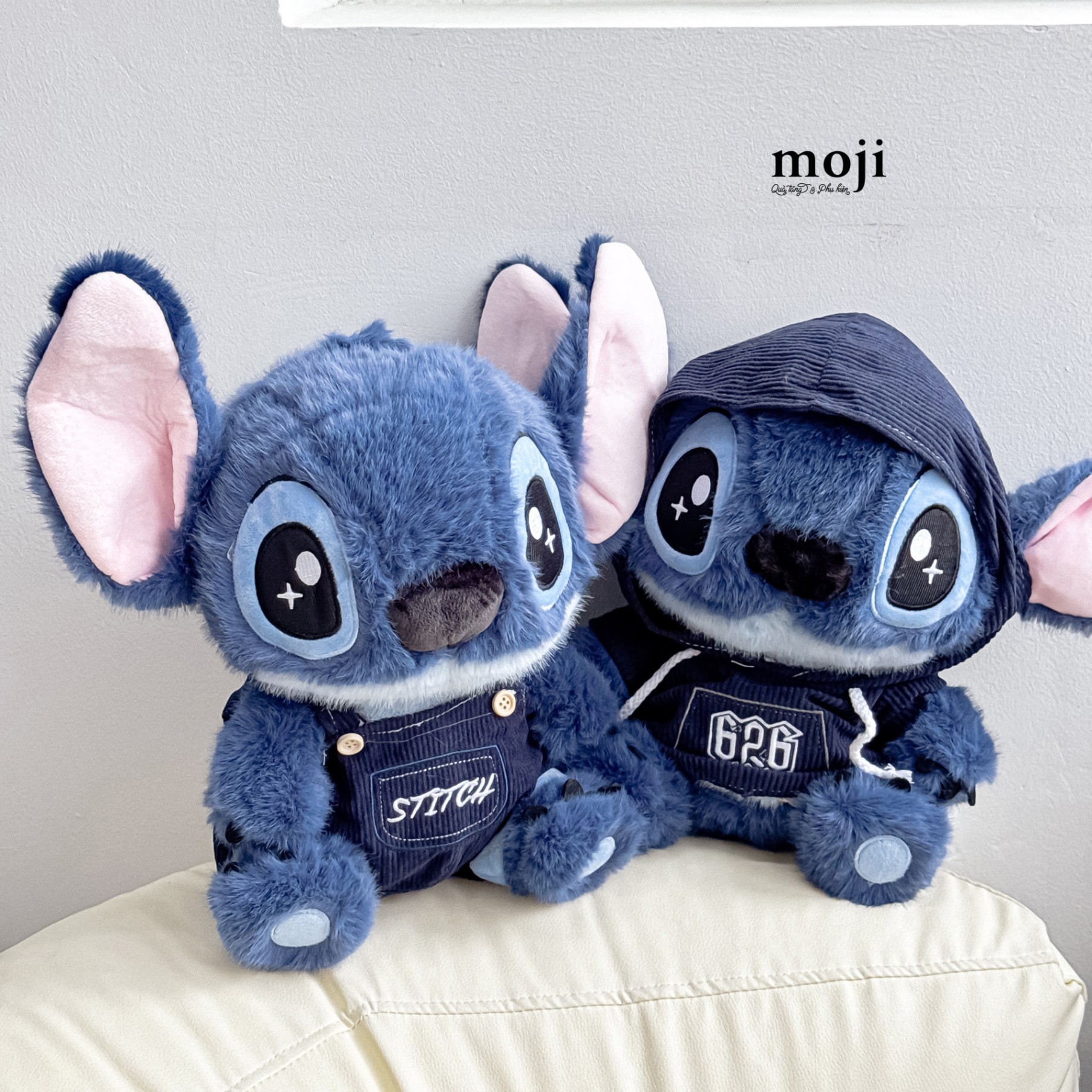 Gấu bông MJ Stitch hoodie quần yếm 36cm