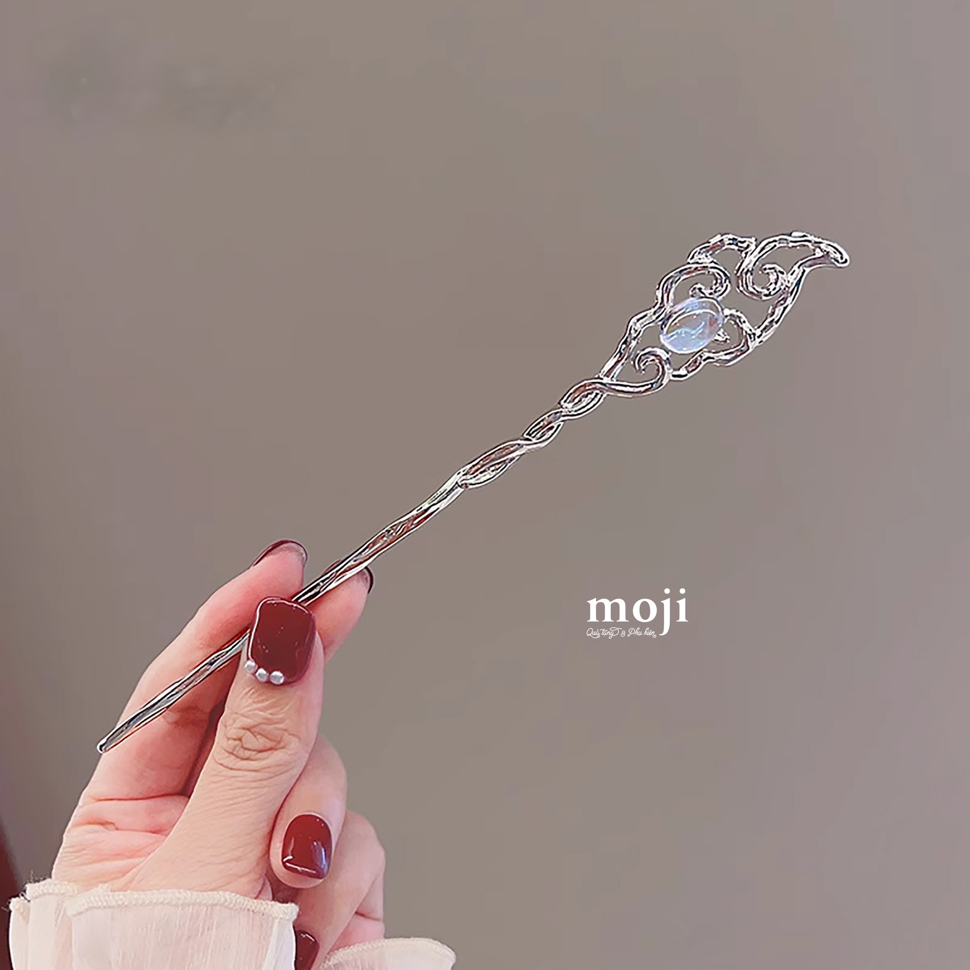 Trâm cài tóc Cloud đám mây đính đá màu