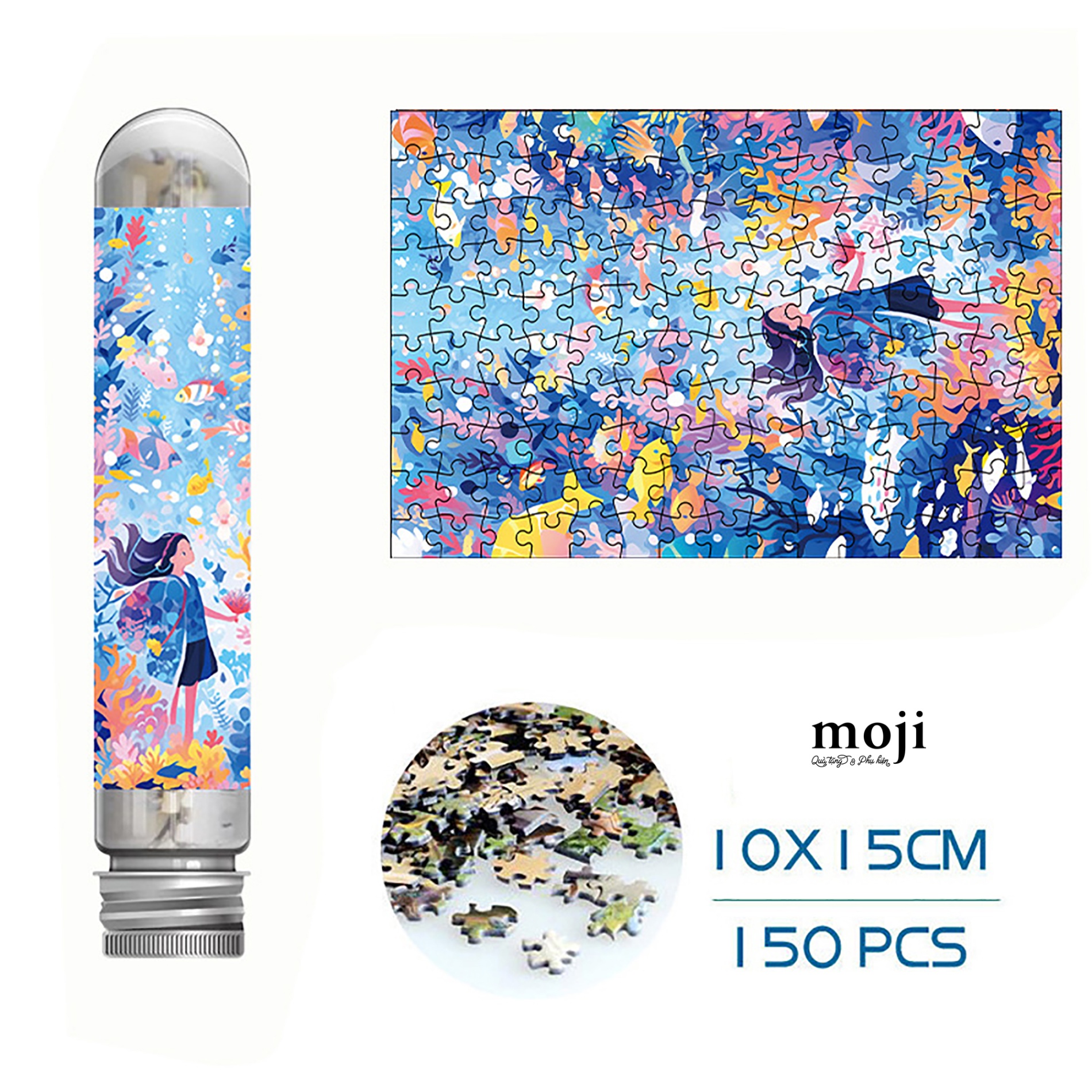 Đồ chơi ghép hình Little girl in ocean 150 miếng 10x15