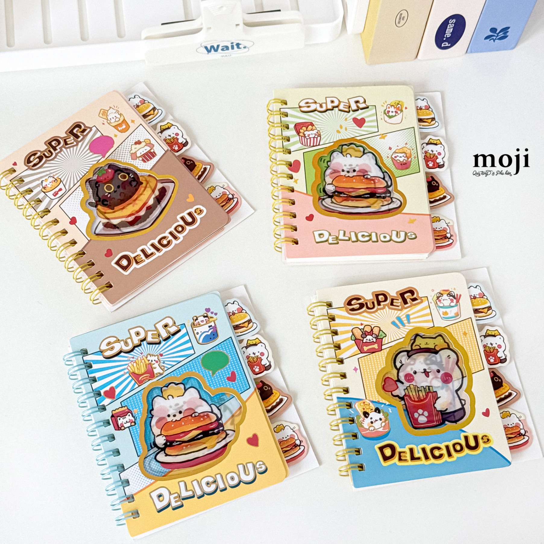 Sổ vở lò xo mini MJ Cute animal super delicious 10x12