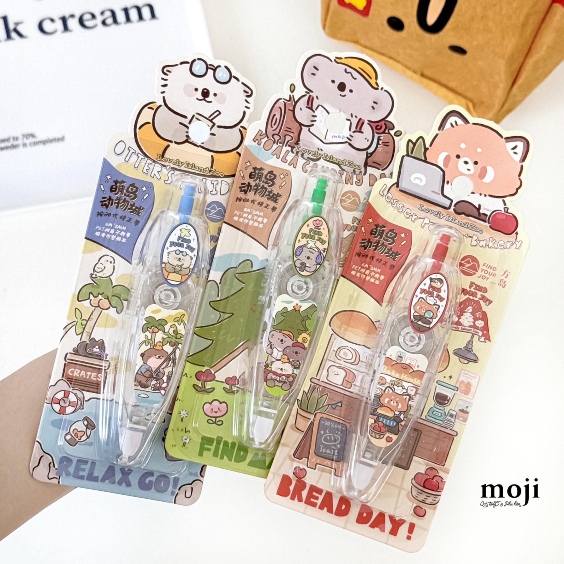 Bút xóa khô Cute animal bakery holidays camping day