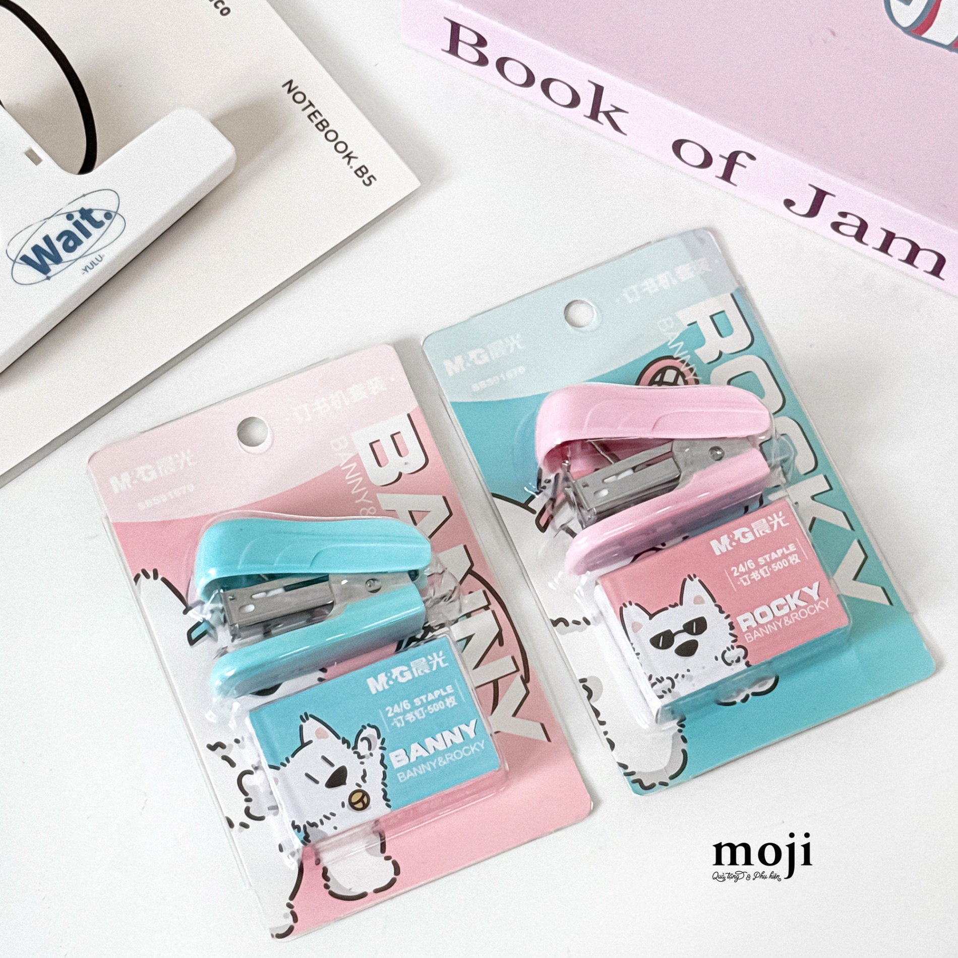 Dập ghim mini Cute dog banny rocky