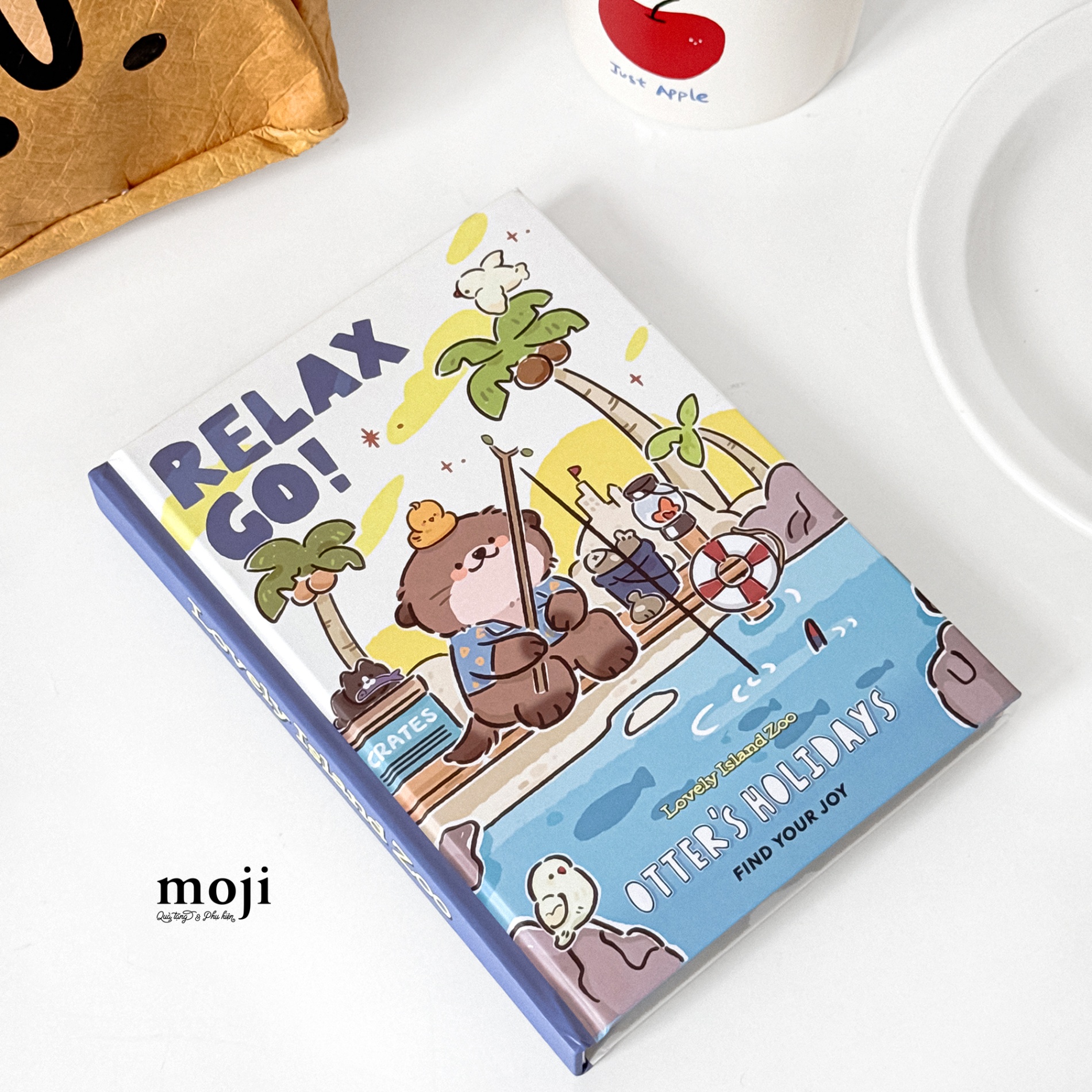 Sổ vở cao cấp Otter rái cá holiday relax go 13x18