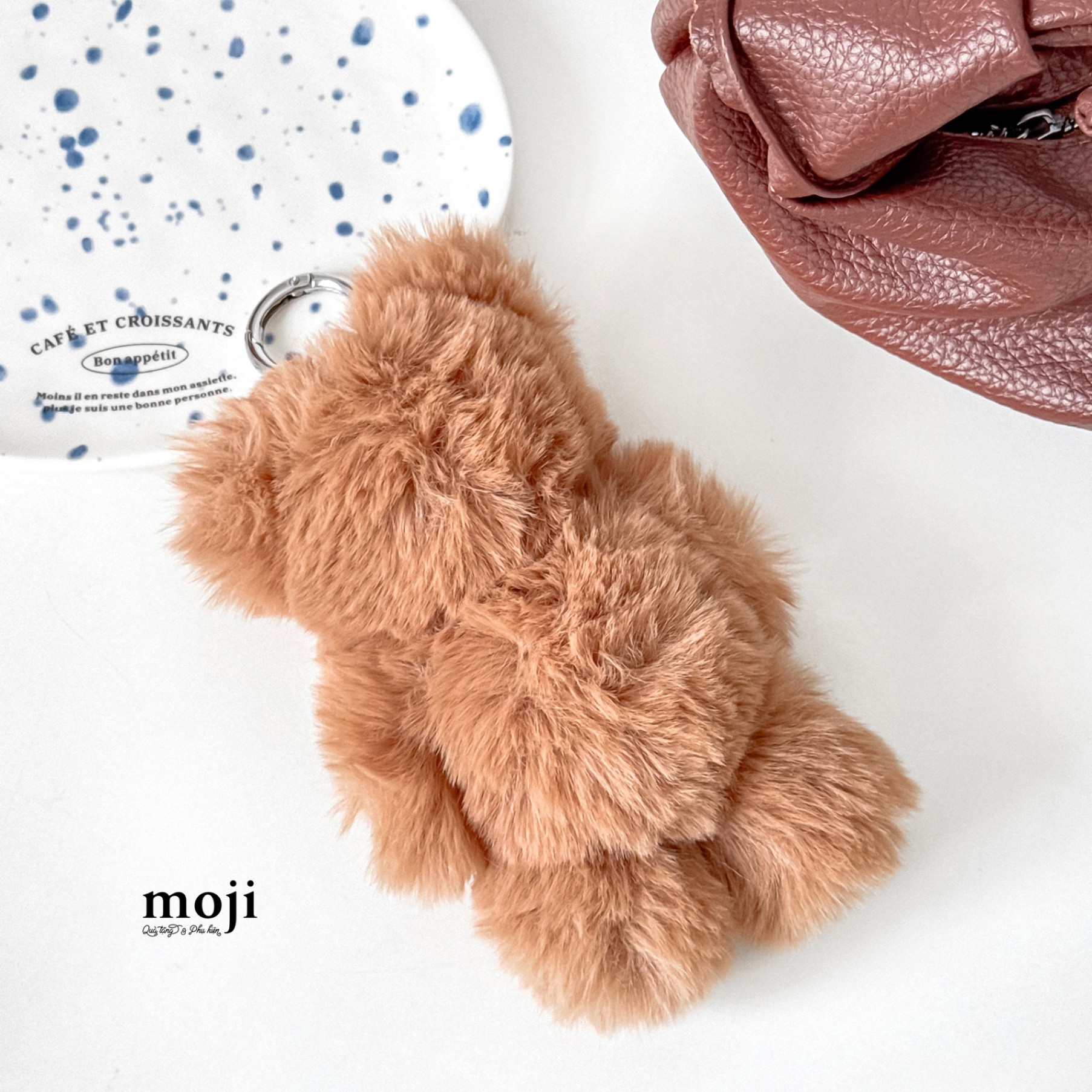 Móc khóa cục bông Baby bear 1 màu