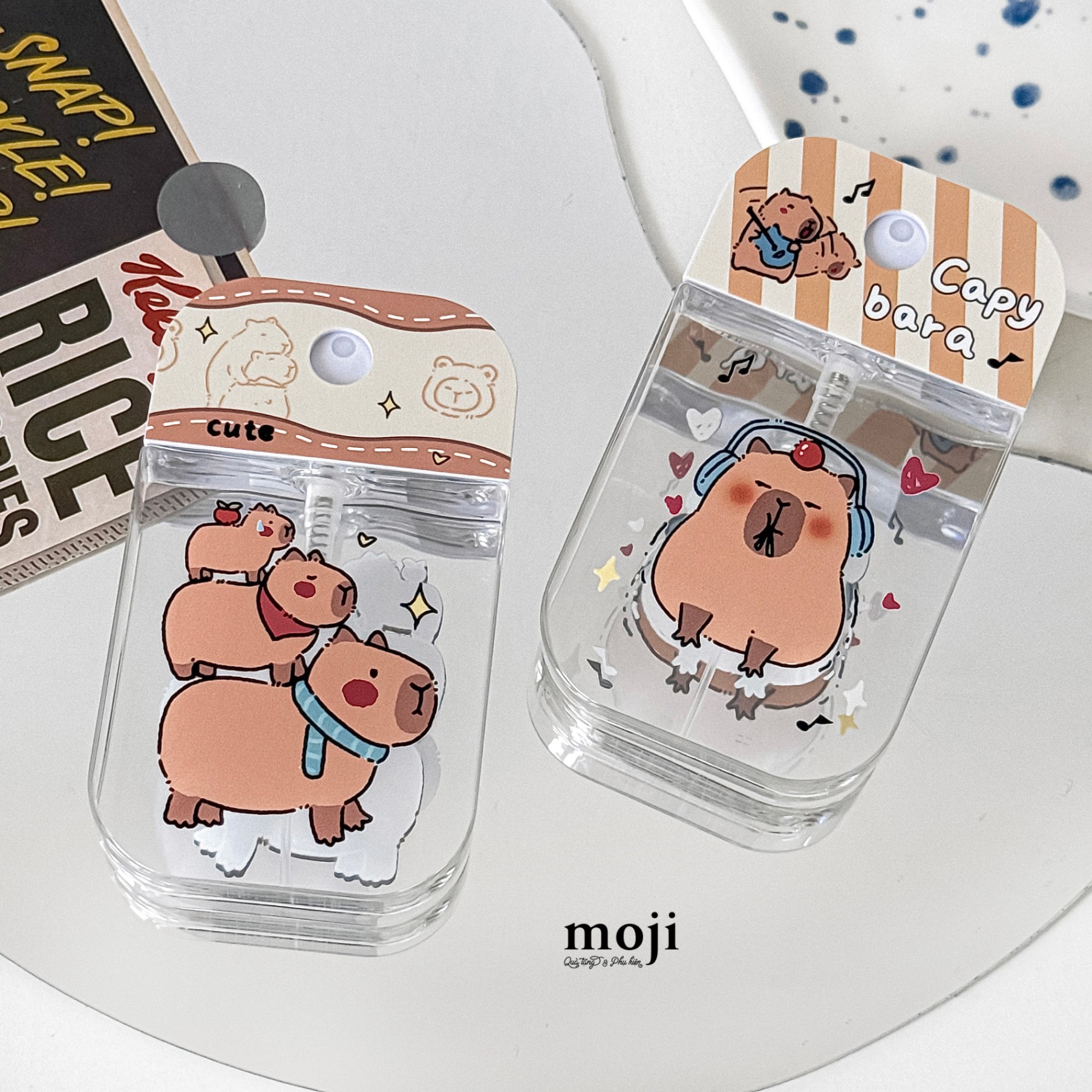 Bình xịt phun sương Capybara nghe nhạc xếp chồng 50ml