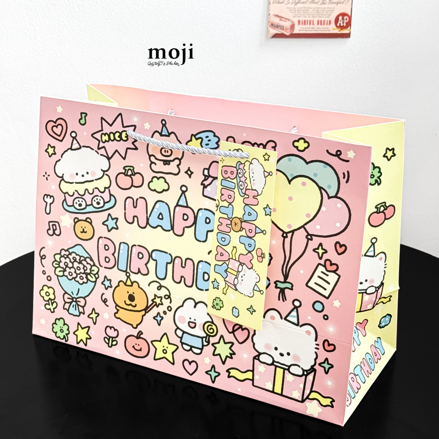 Bao túi quà Happy birthday animal party 14x23x32