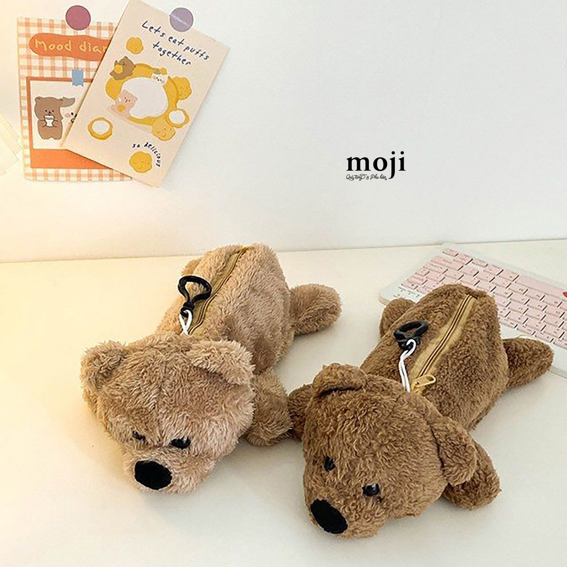 Hộp bút MJ gấu bông Baby bear nằm 9x24