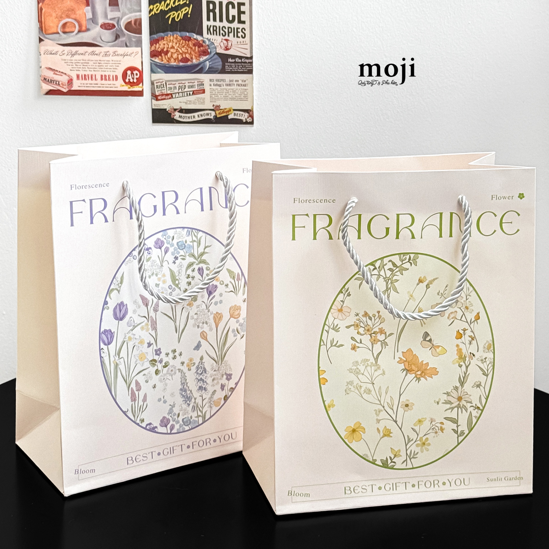 Bao túi quà Bloom flower fragrance best gift for you 10x21x25